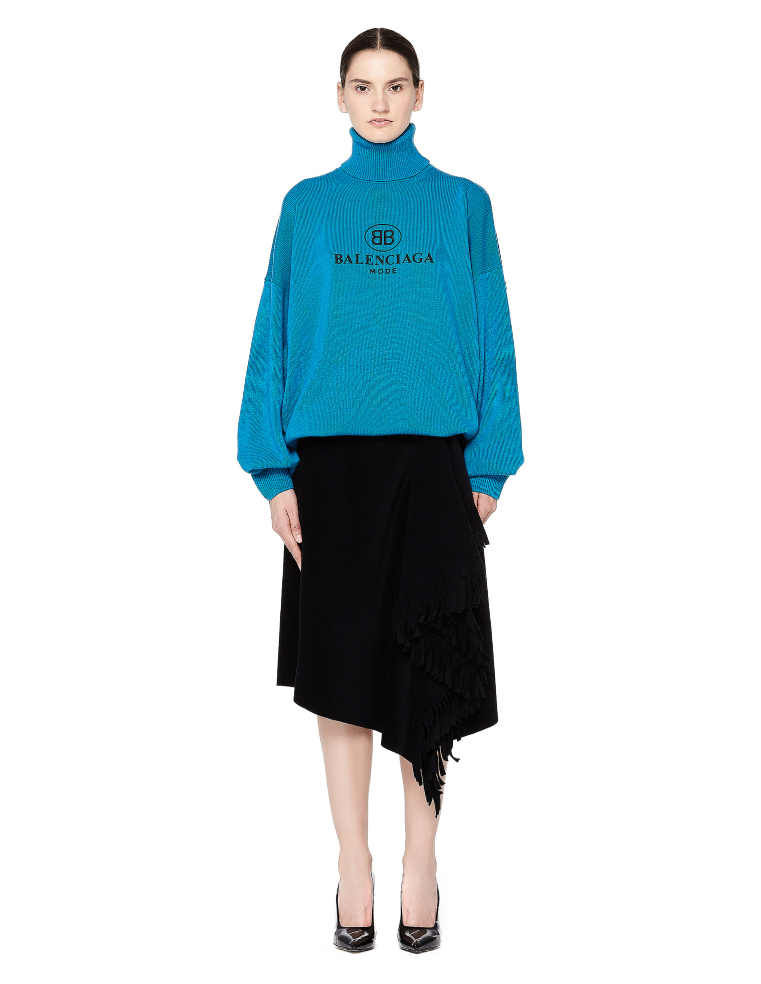 Balenciaga Свитер из кашемира и шерсти с вышивкой