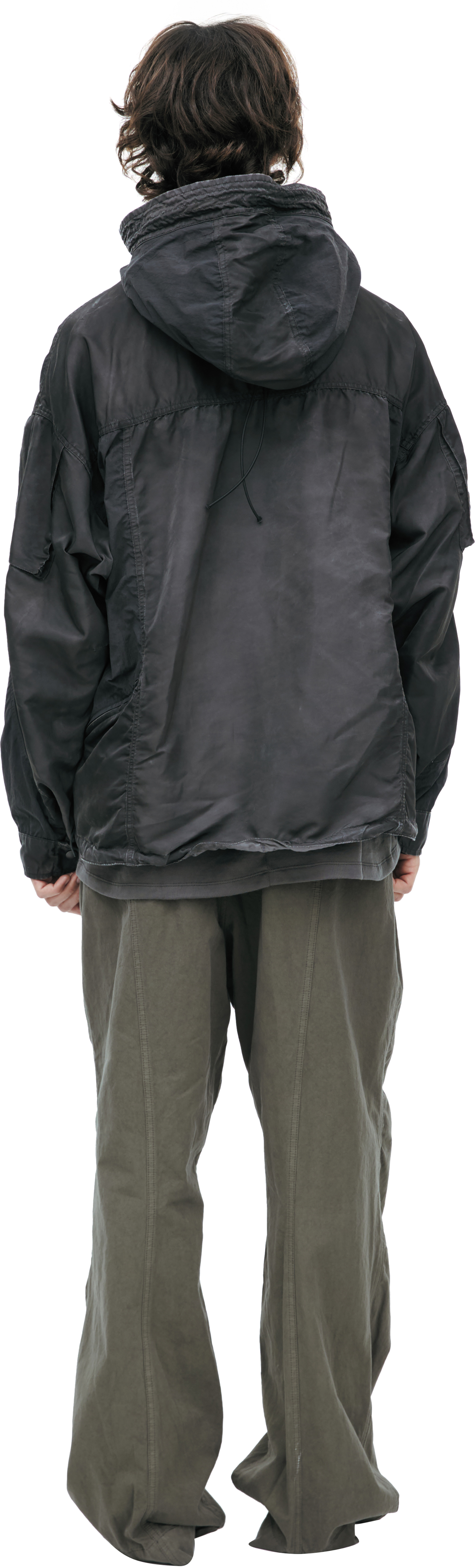 The Viridi-Anne Nylon jacket with a hood