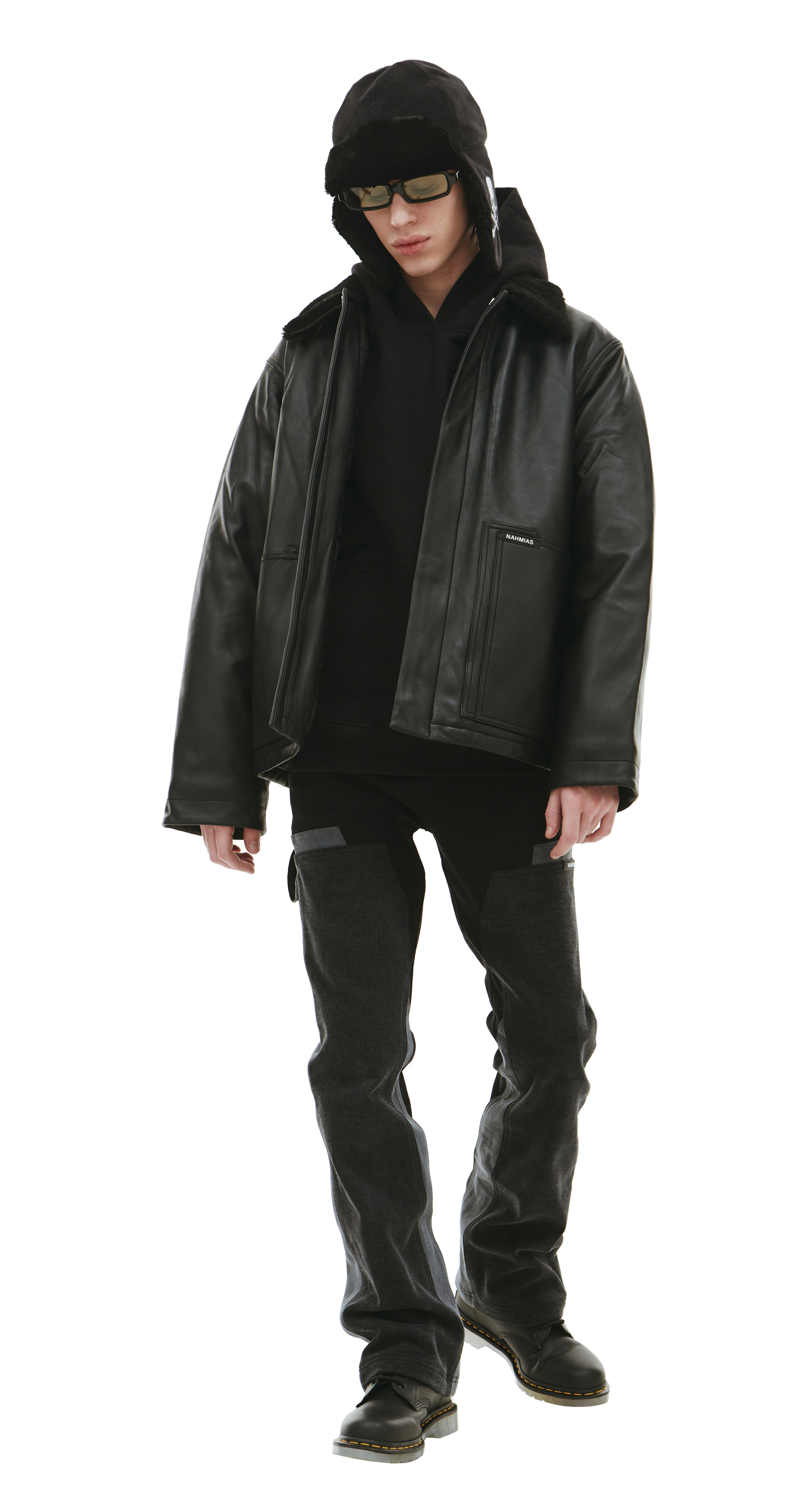 Nahmias Leather carperent jacket