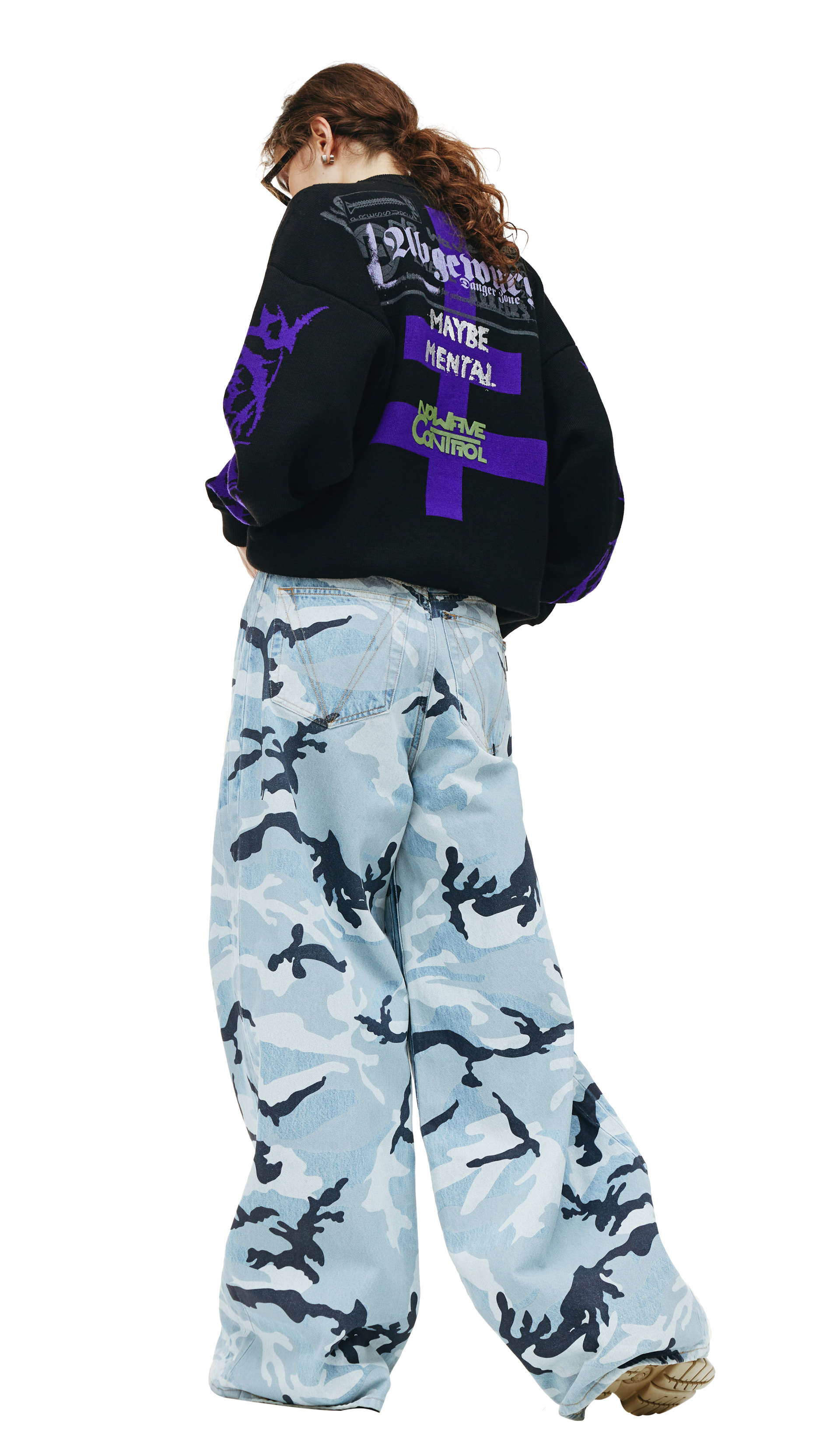 VETEMENTS Maybe mental wool sweater