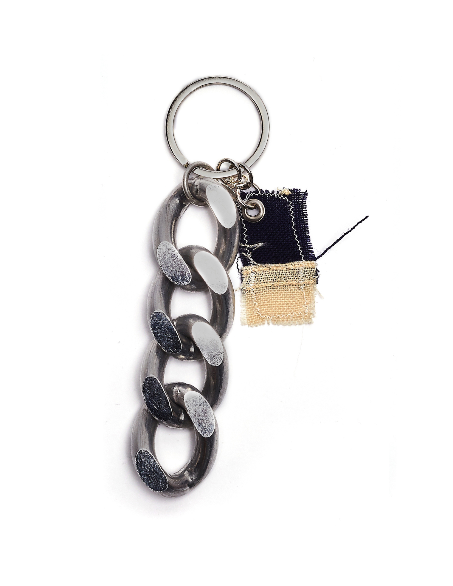 Raf Simons Silver Flag Keychain