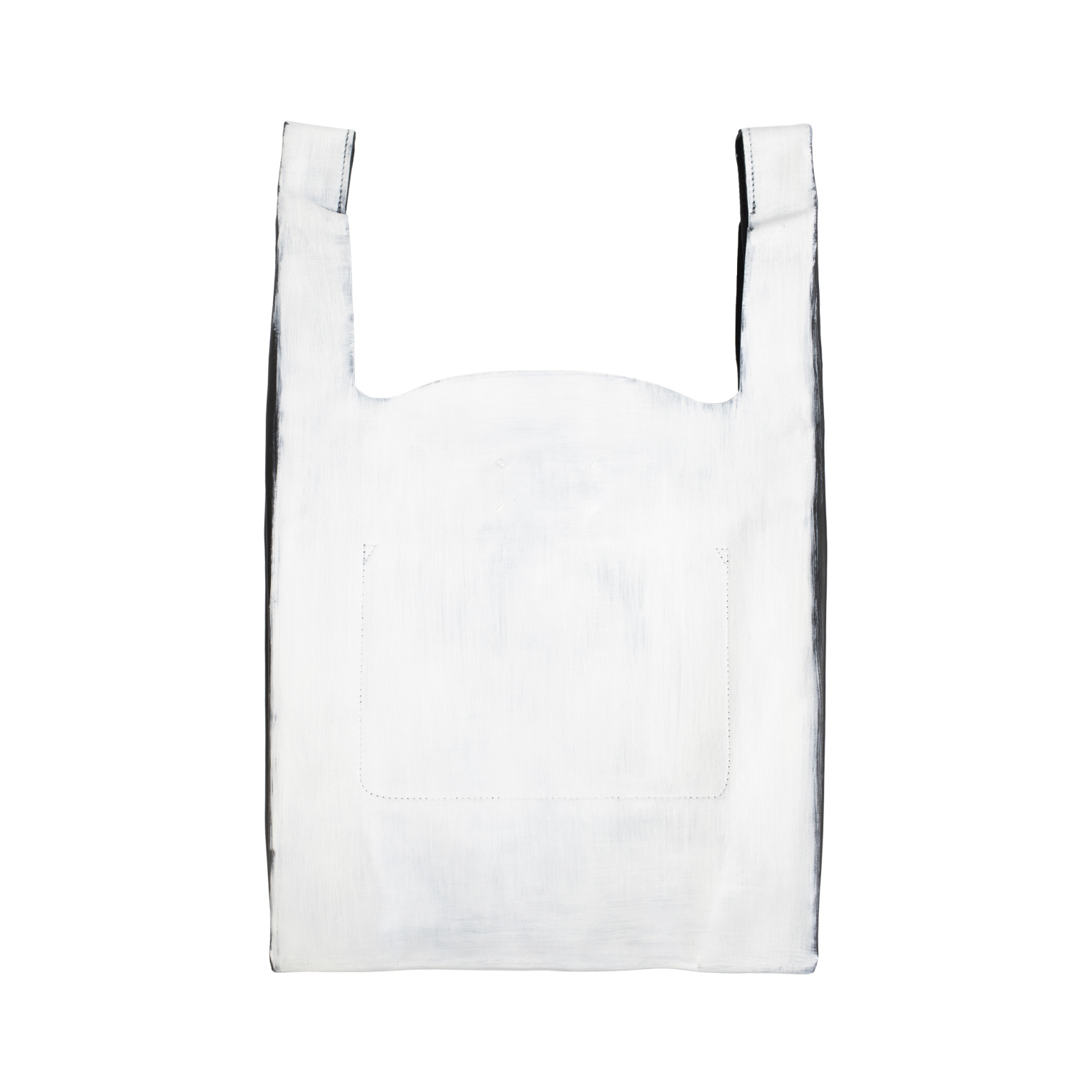 Maison Margiela Bianchetto Painted Leather Tote Bag