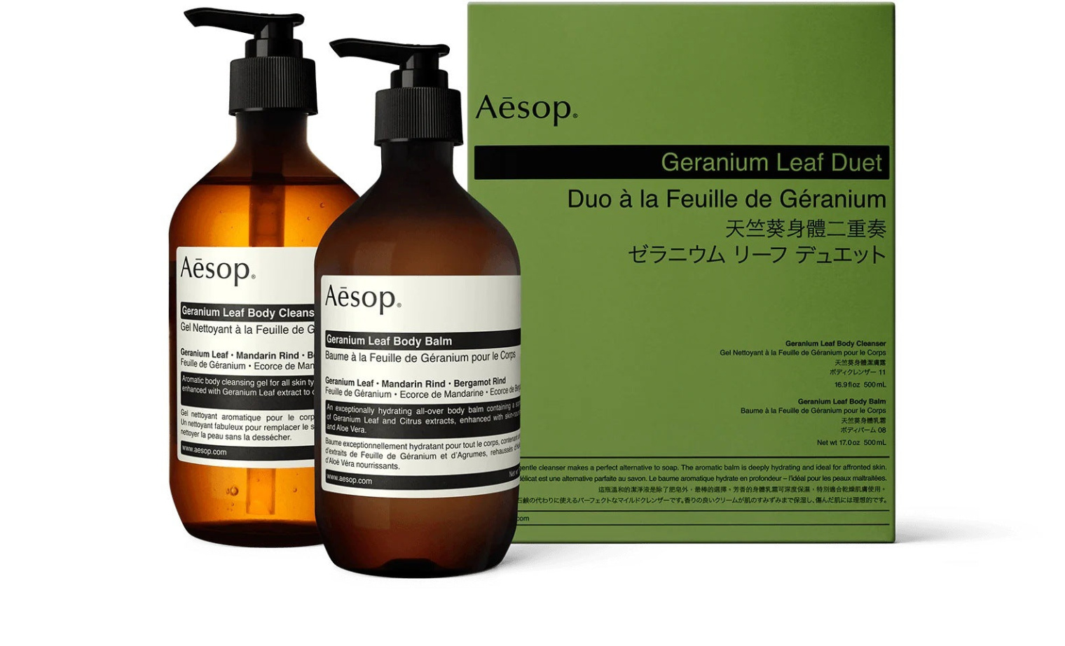 Aesop Geranium Leaf Duet