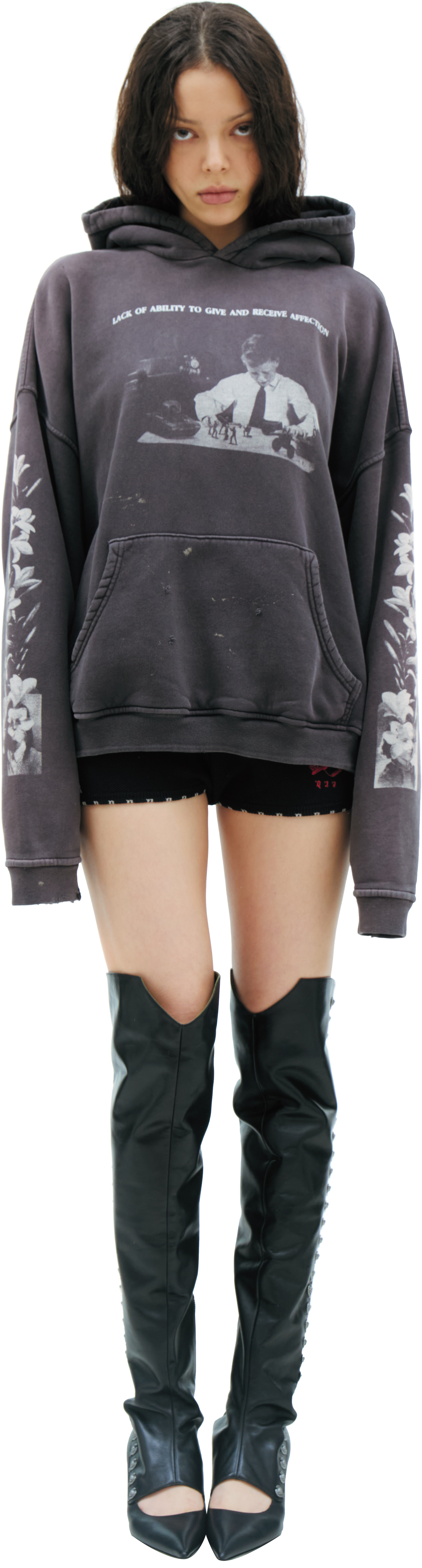 Enfants Riches Déprimés Printed cotton hoodie