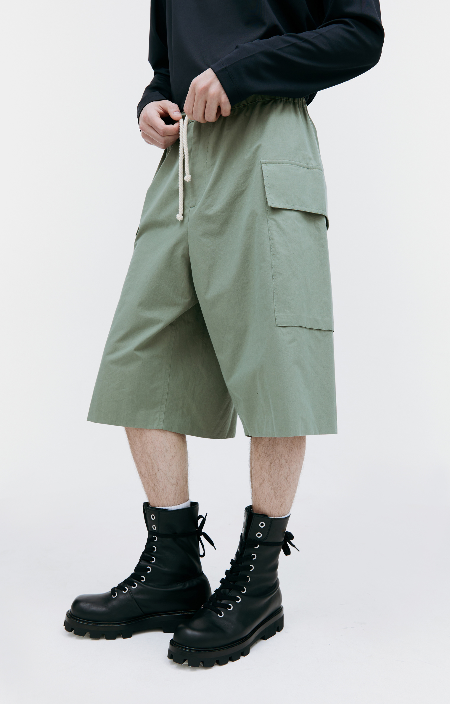 Jil Sander Wide leg shorts with pockets