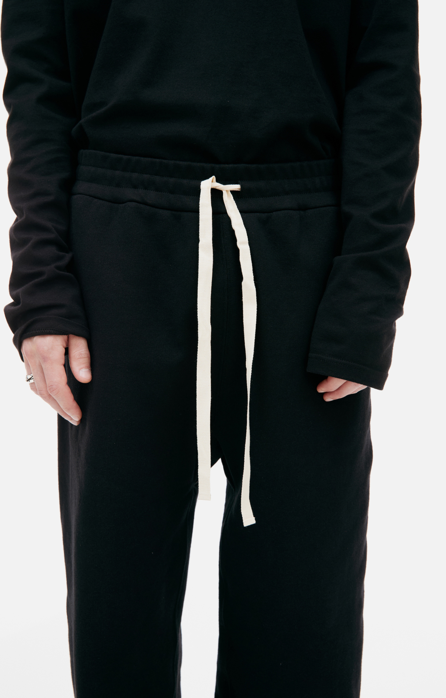 Jil Sander Black cotton sweatpants