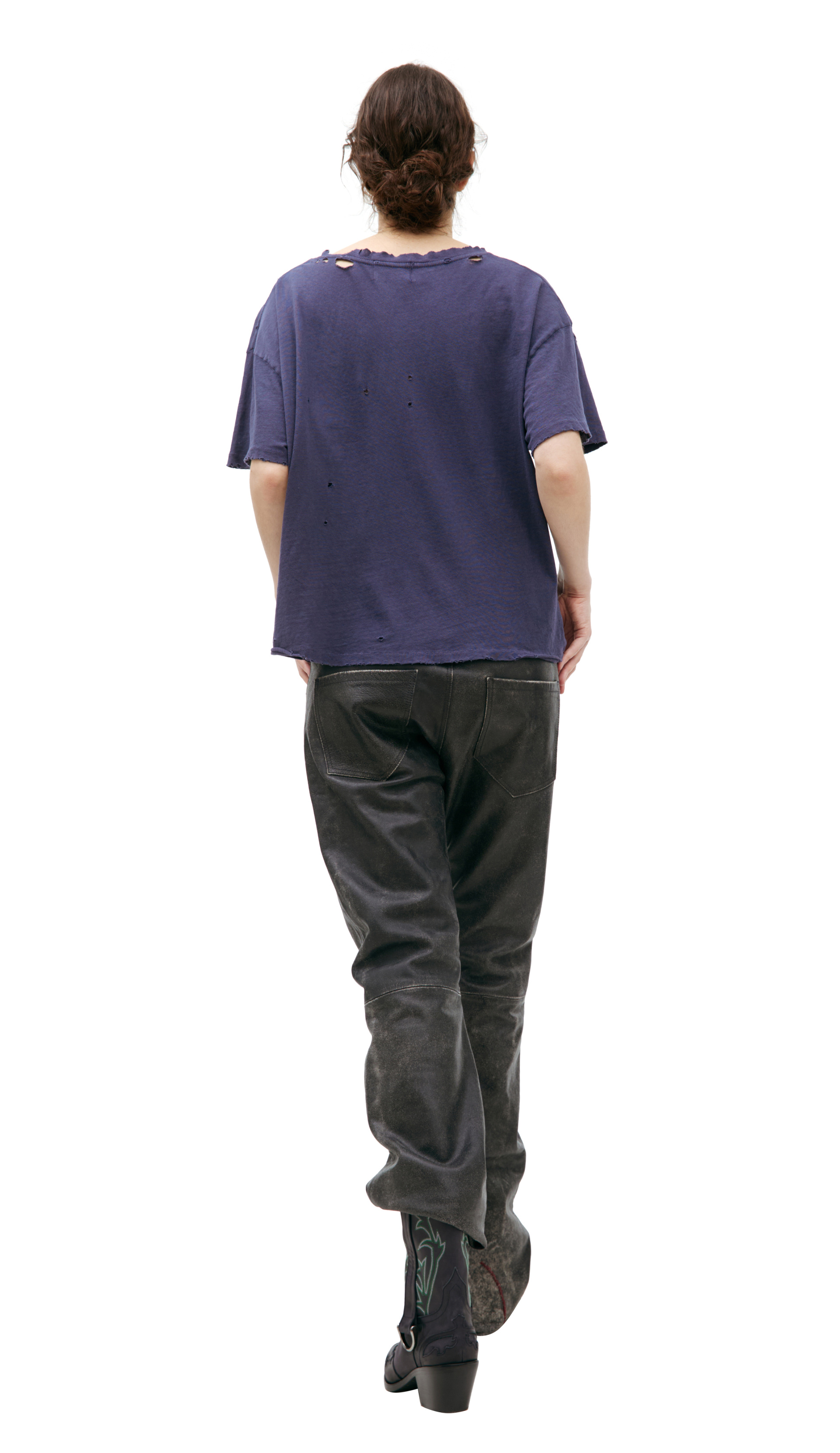 Enfants Riches Déprimés Ripped logo t-shirt