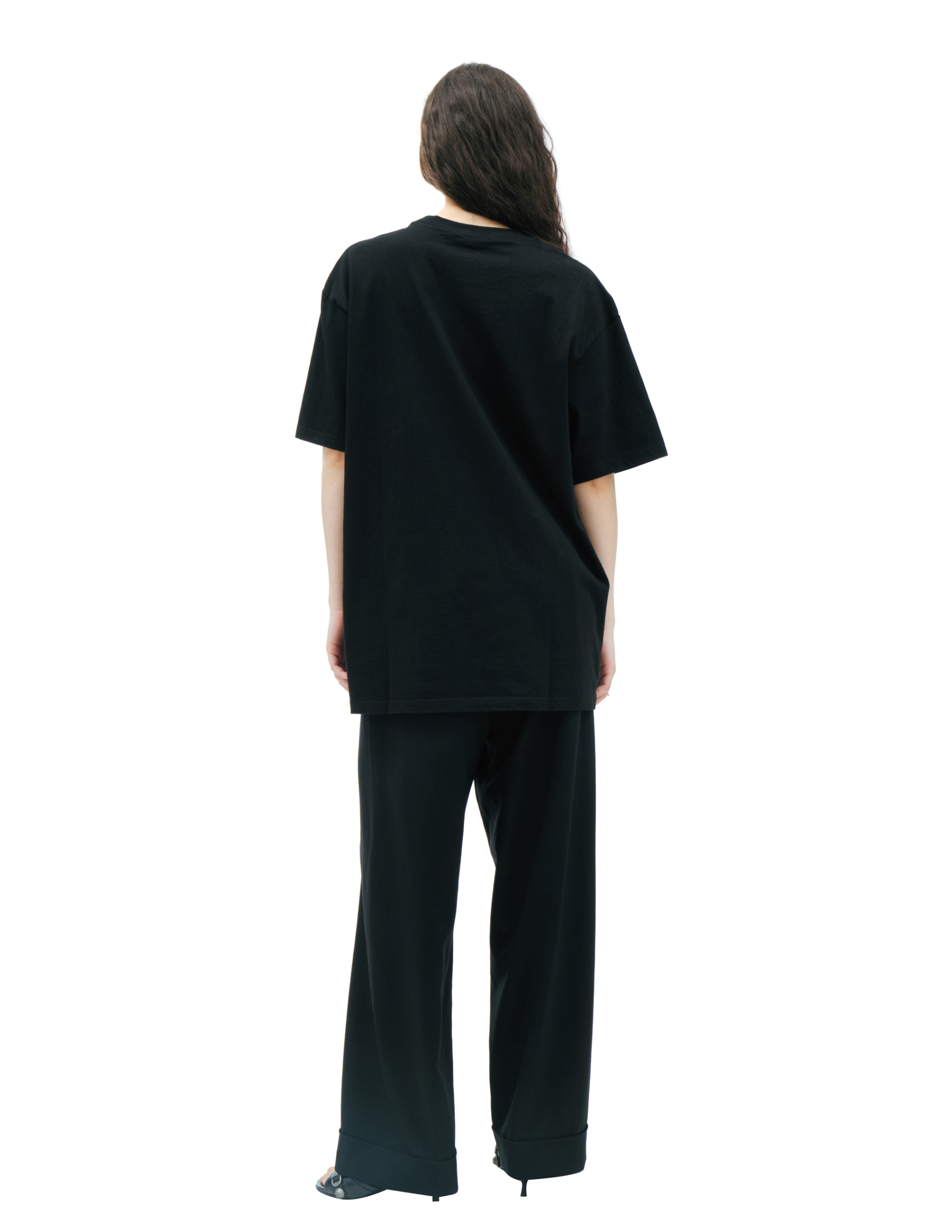 Undercover Футболка-UC2C9805-1 oversize с надписью TOKYO U, черная