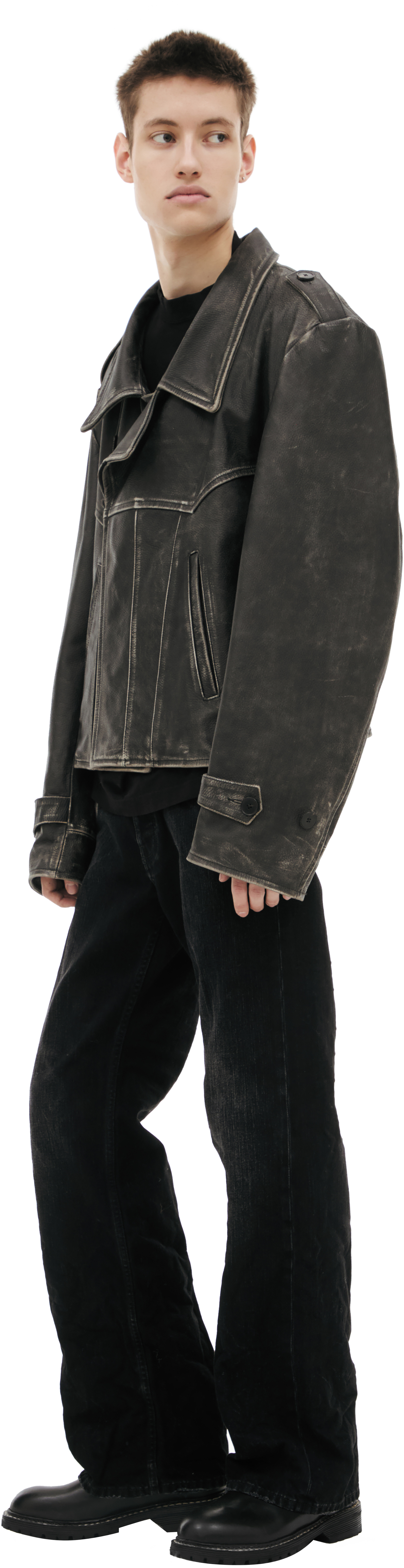 Enfants Riches Déprimés Tabac Rat Leather Jacket