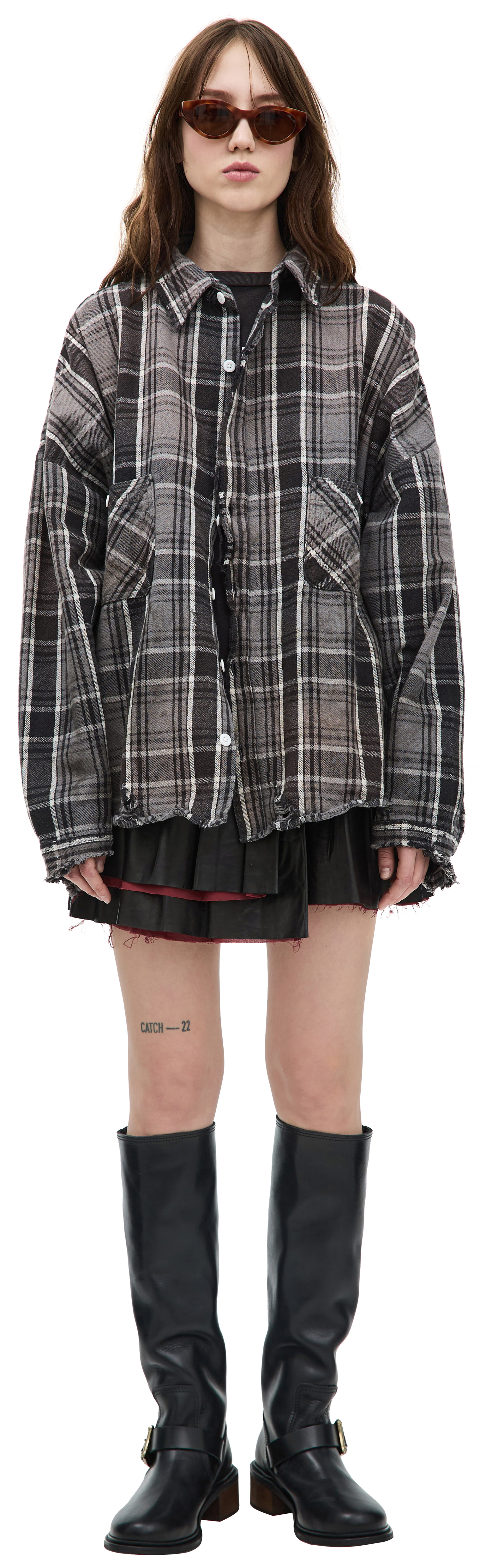 Saint Mxxxxxx Grey button-down shirt