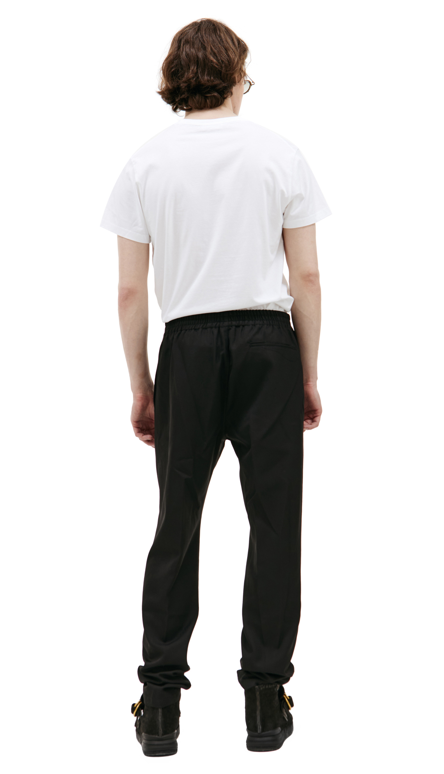 LOUIS GABRIEL NOUCHI Black straight trousers