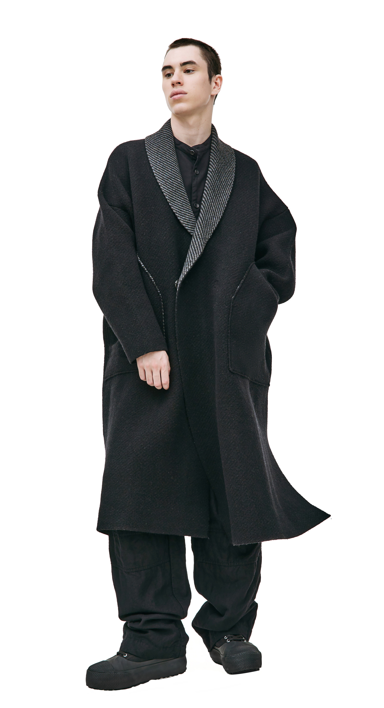 The Viridi-Anne Oversized wool coat
