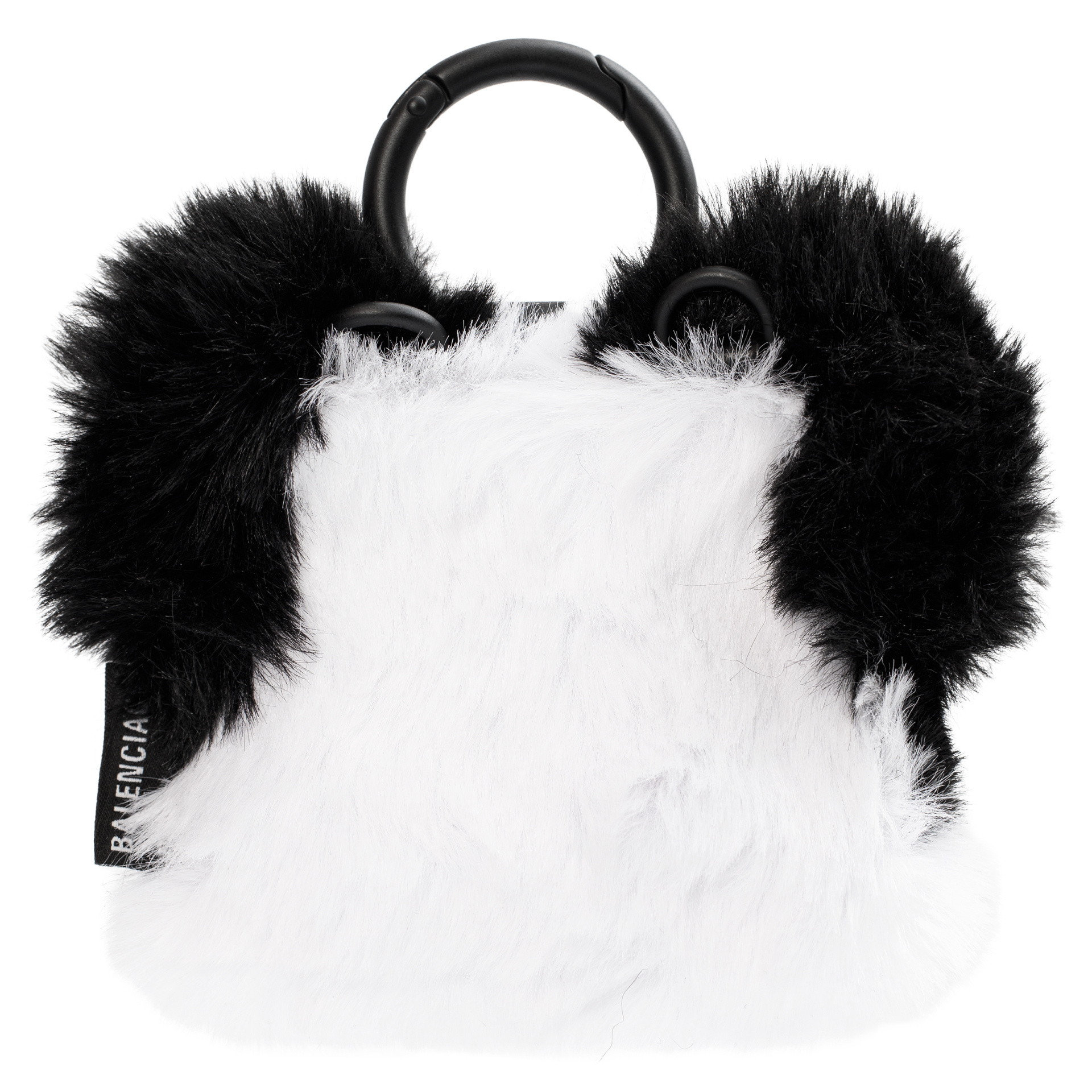 Balenciaga Fluffy panda airpods case with strap