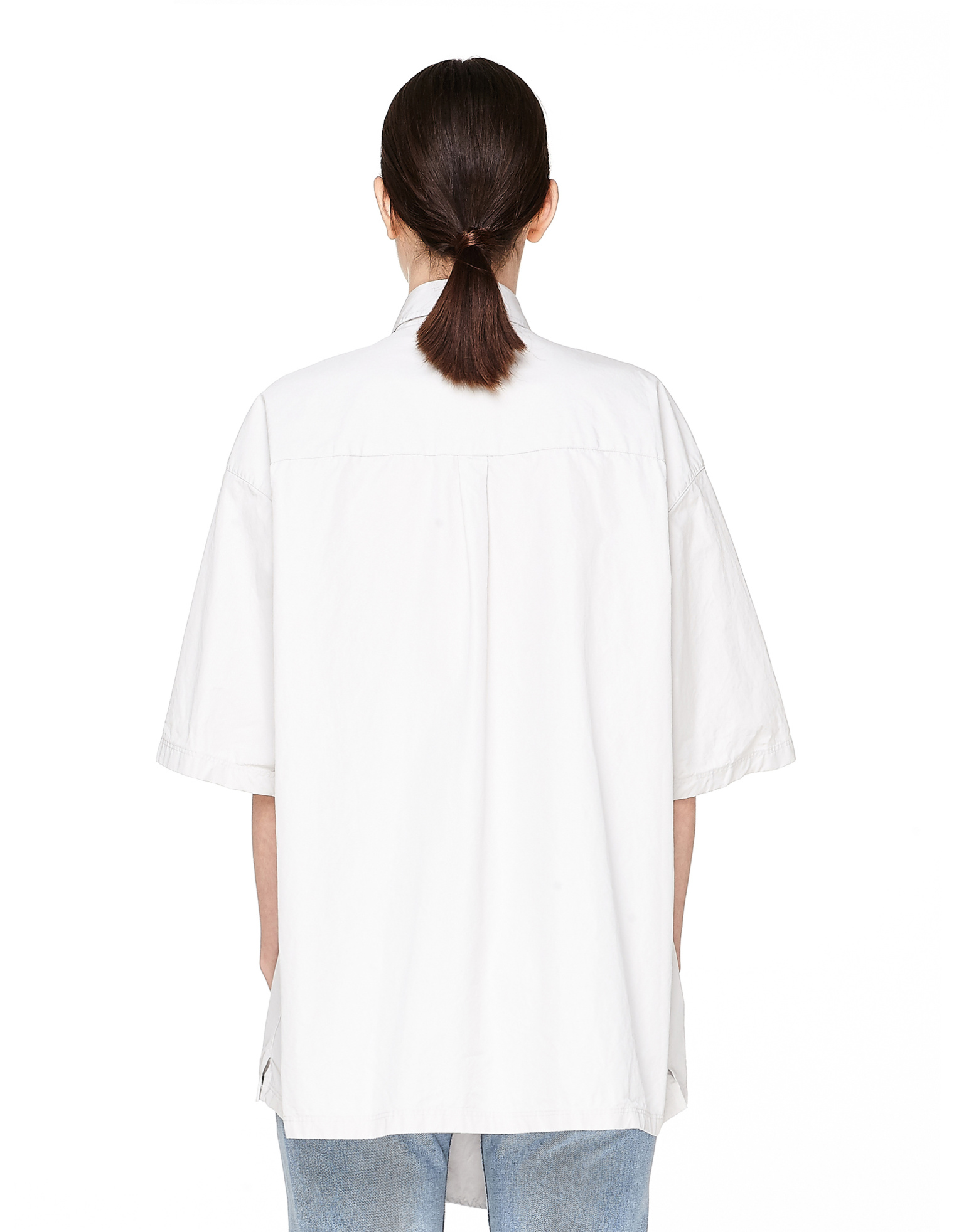Balenciaga Хлопковая двойная рубашка oversize