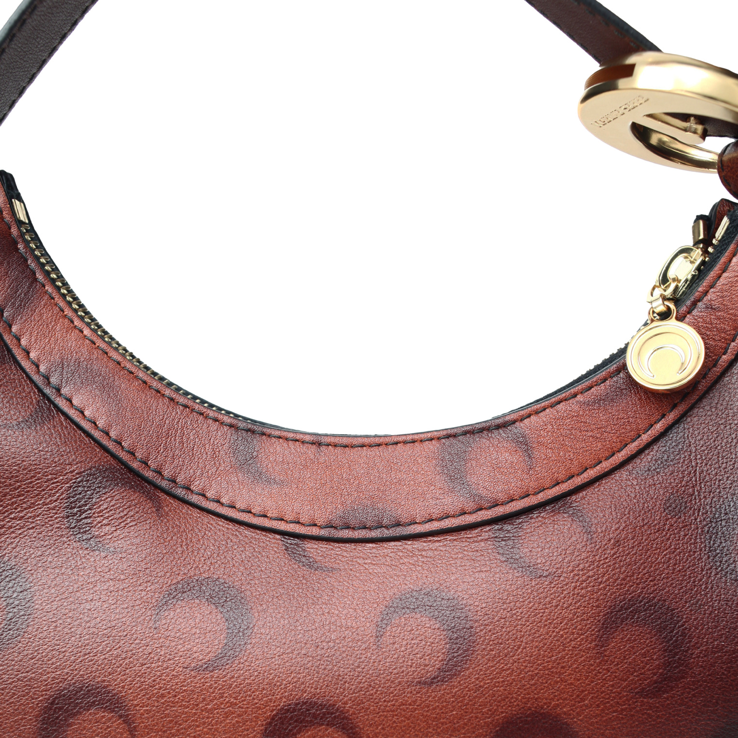 MARINE SERRE Eclips mini leather bag