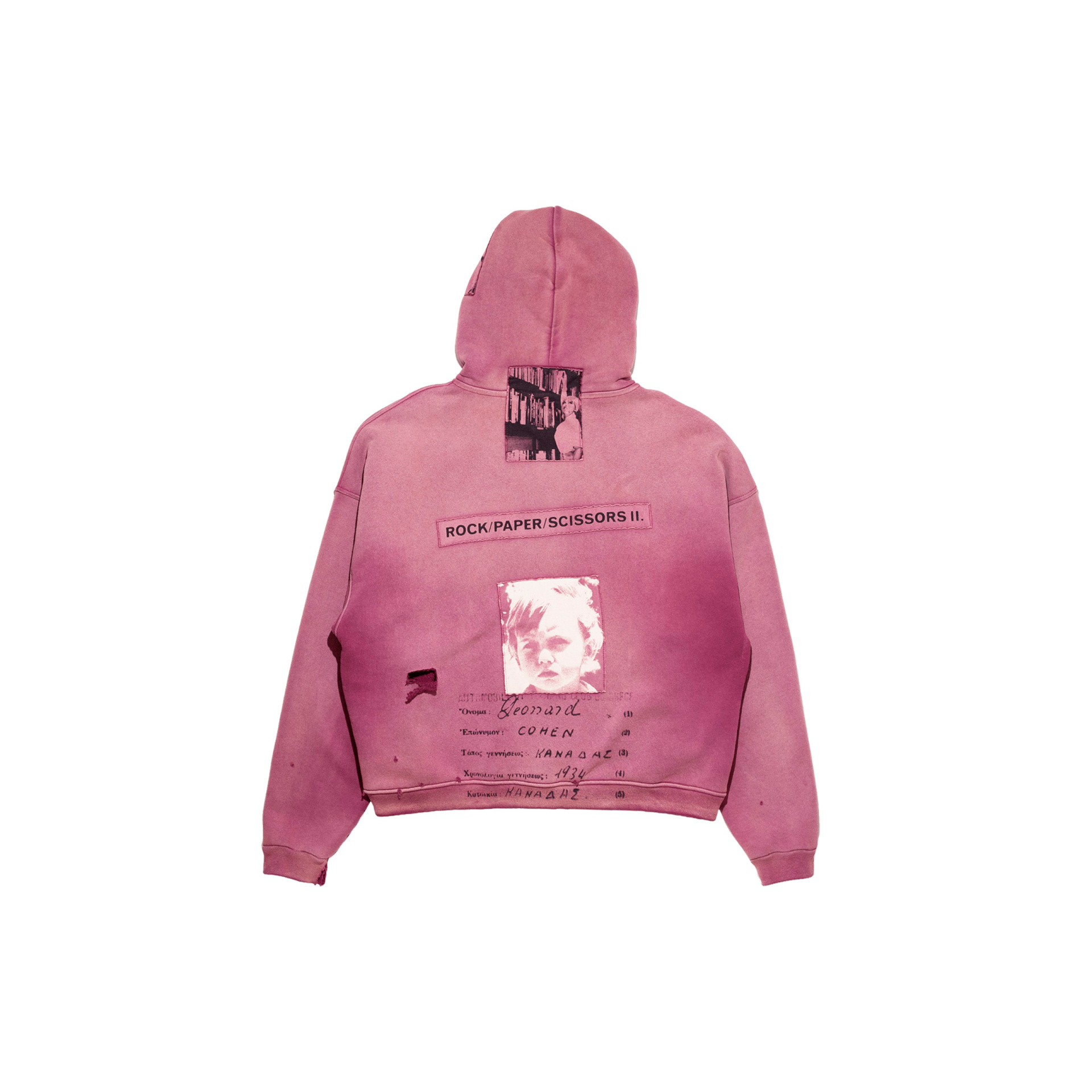Enfants Riches Déprimés Pink zip-up hoodie