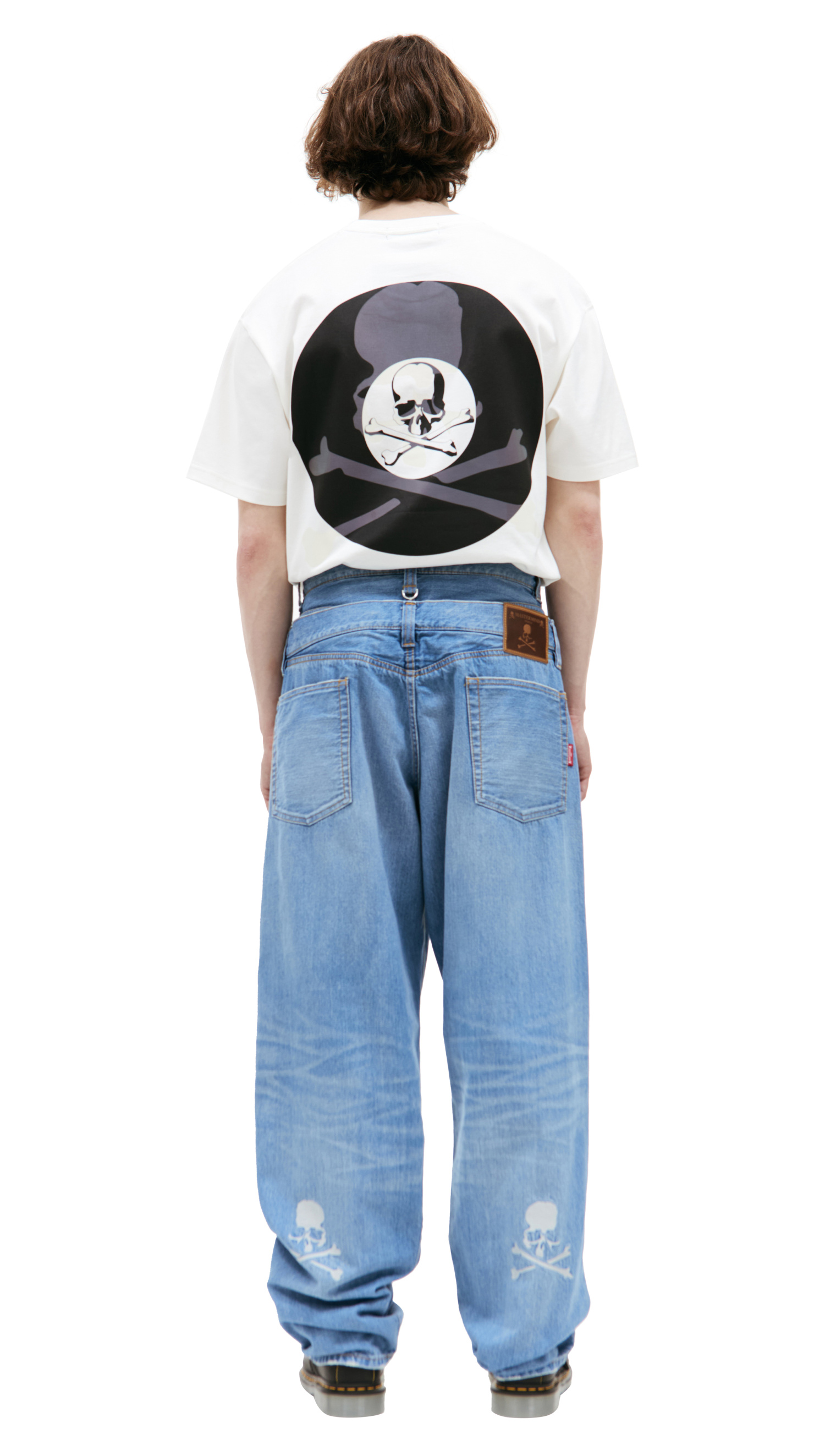 Mastermind WORLD Patched wide leg jeans