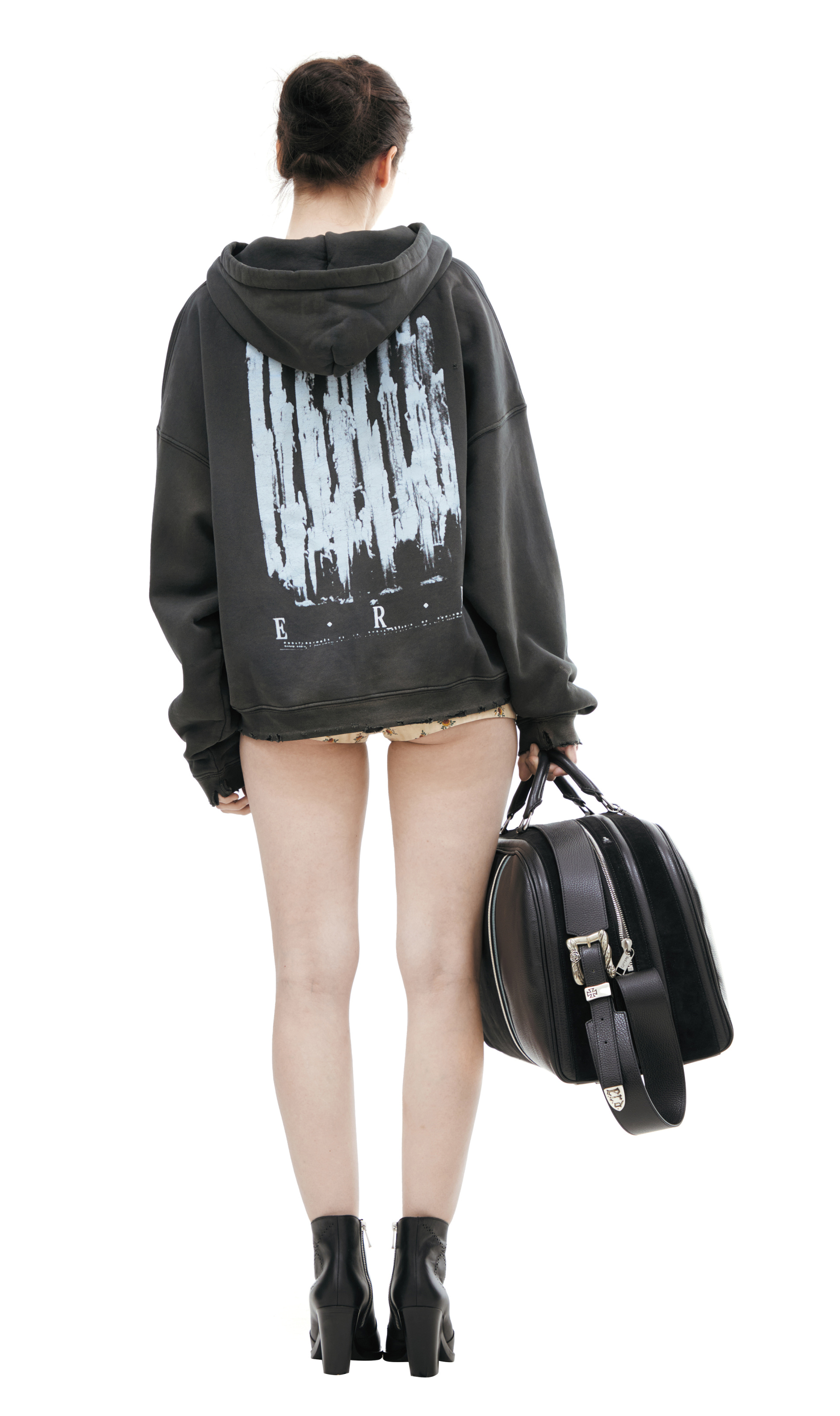 Enfants Riches Déprimés Dark grеy zip-up hoodie