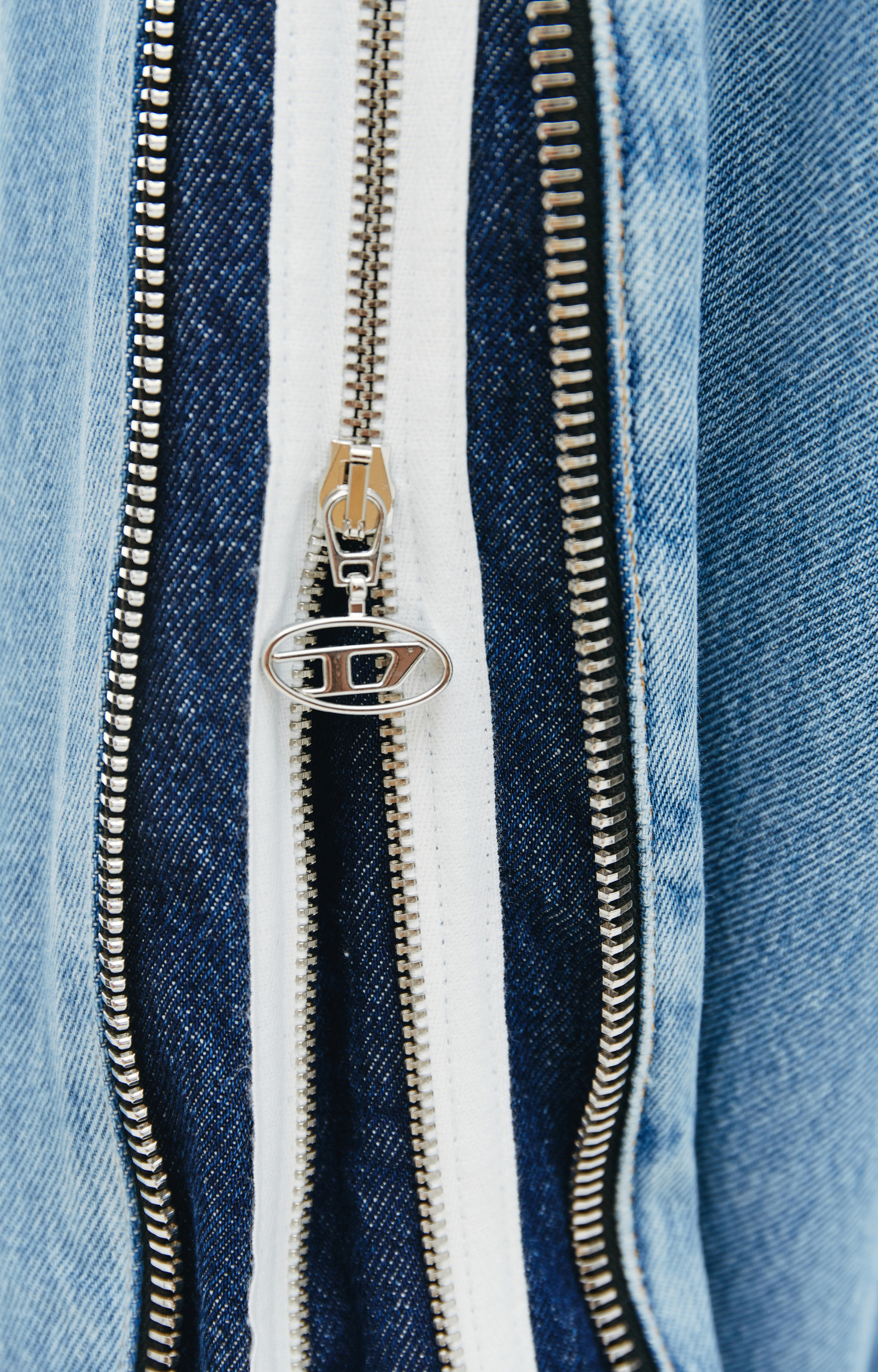 Diesel Wide jeans with zippers