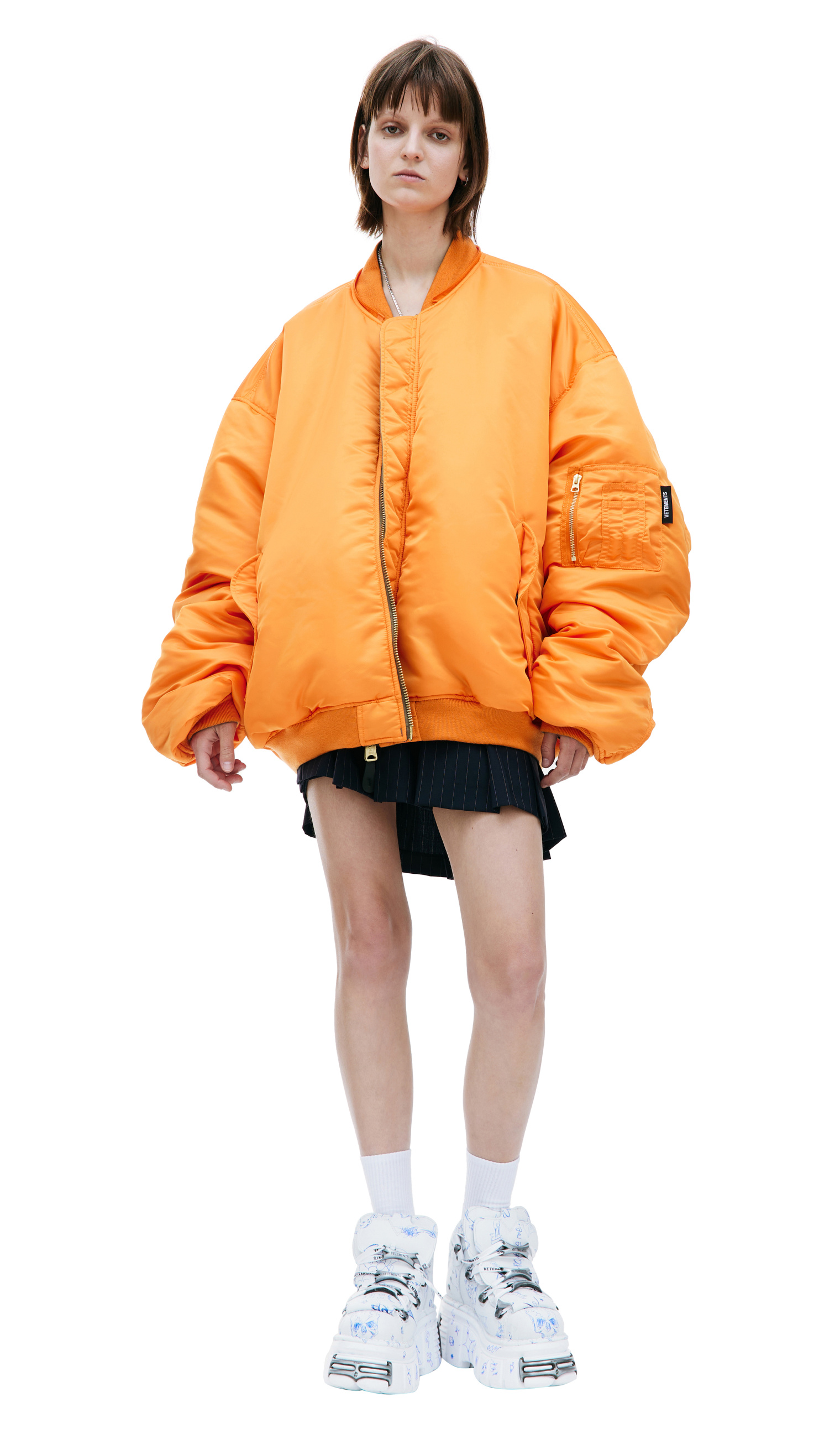 Vetements Reversible Bomber Jacket - Orange