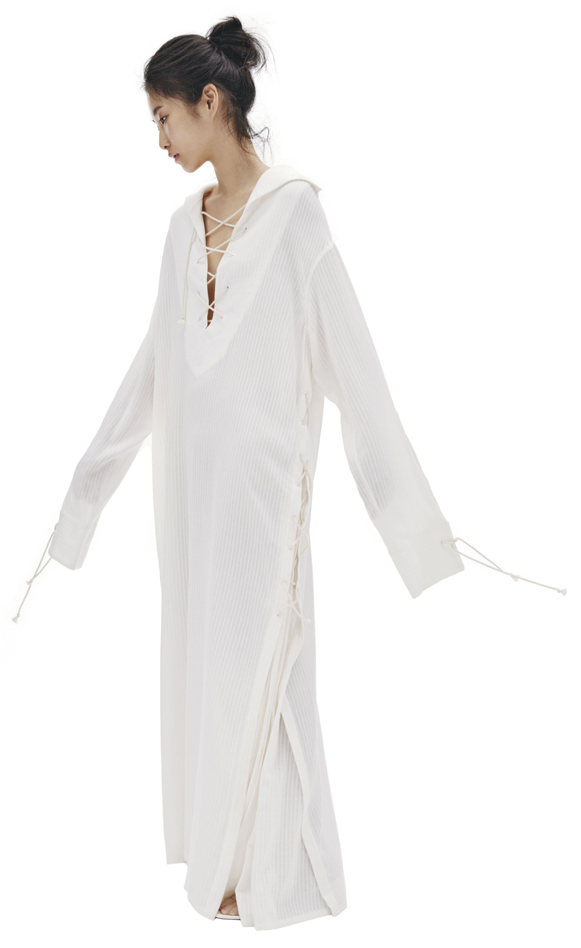 Ann Demeulemeester White Maxi Dress