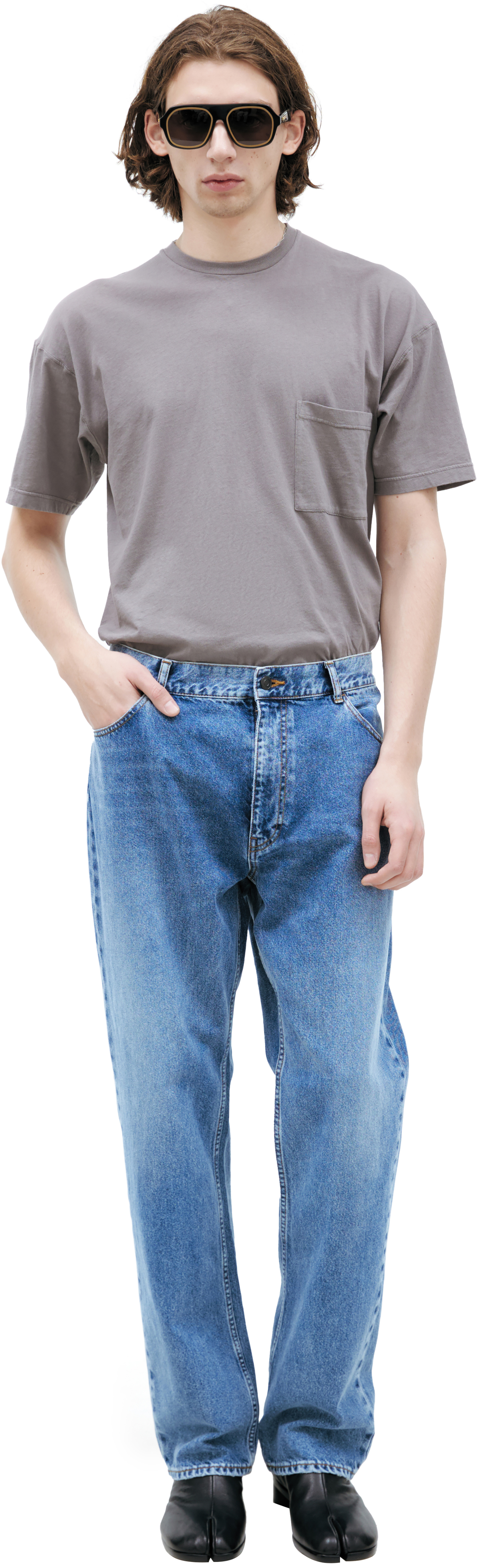 The Row Wide cotton jeans