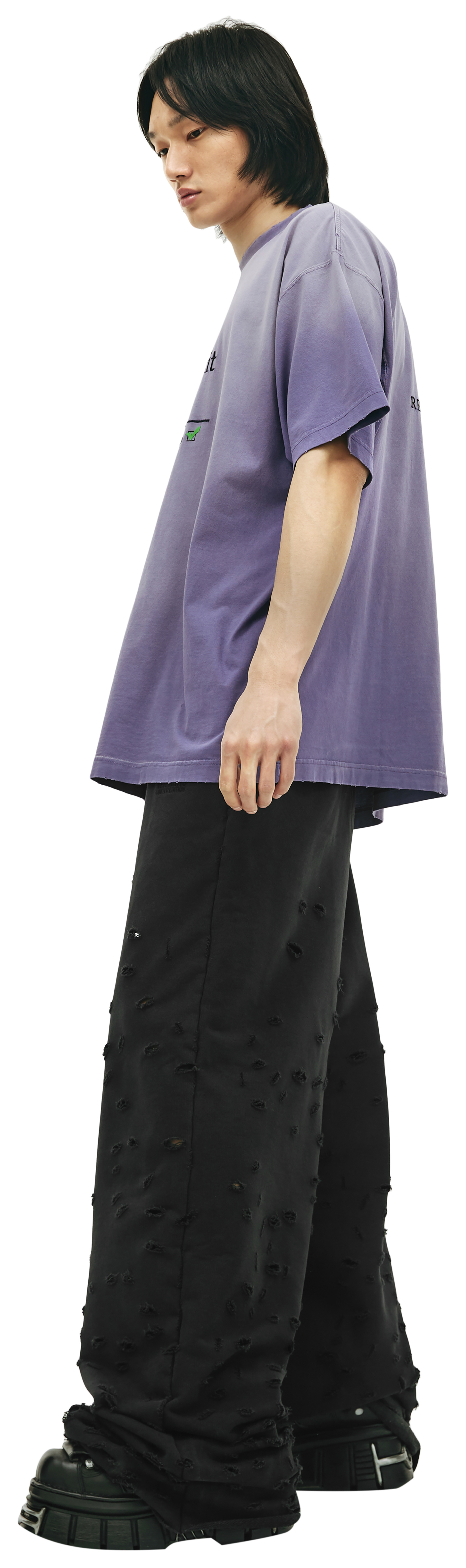 VETEMENTS Purple oversized t-shirt