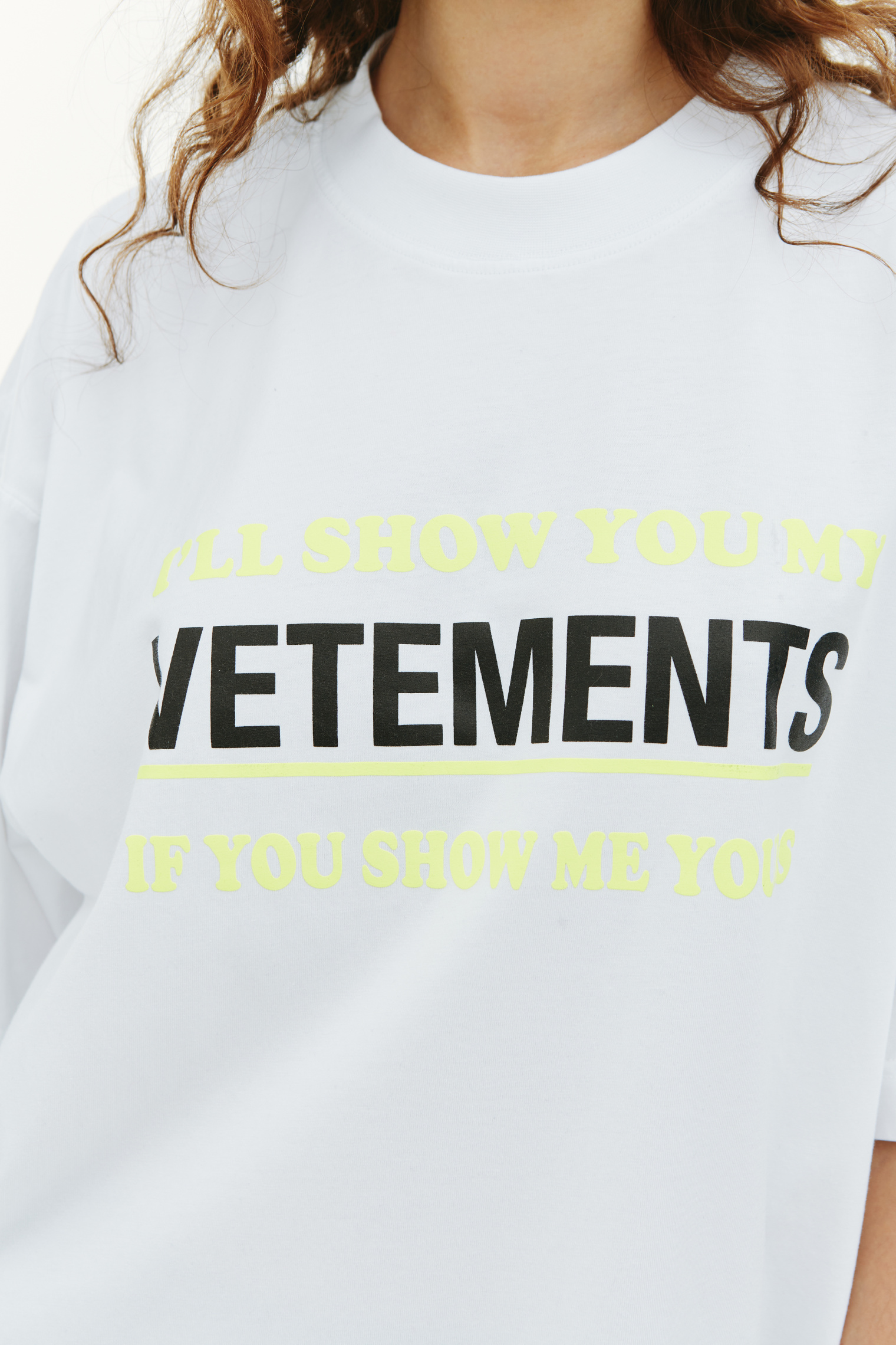 VETEMENTS ФУтболка с принтом I\'ll show you