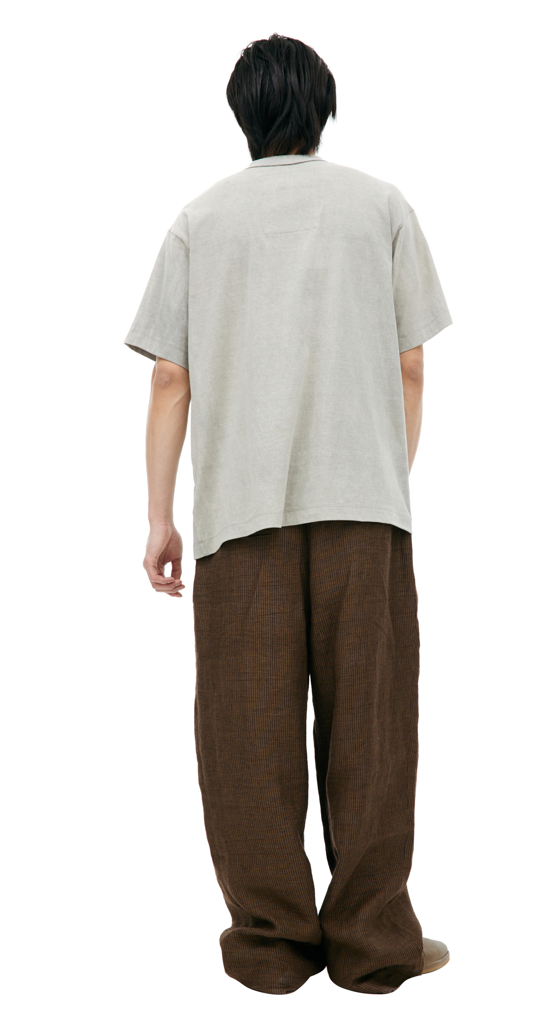 Ziggy Chen Beige print T-shirt