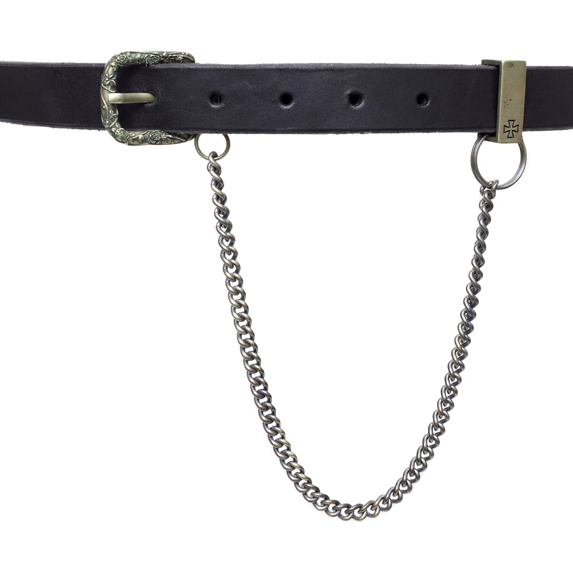 Enfants Riches Déprimés Leather belt with chain