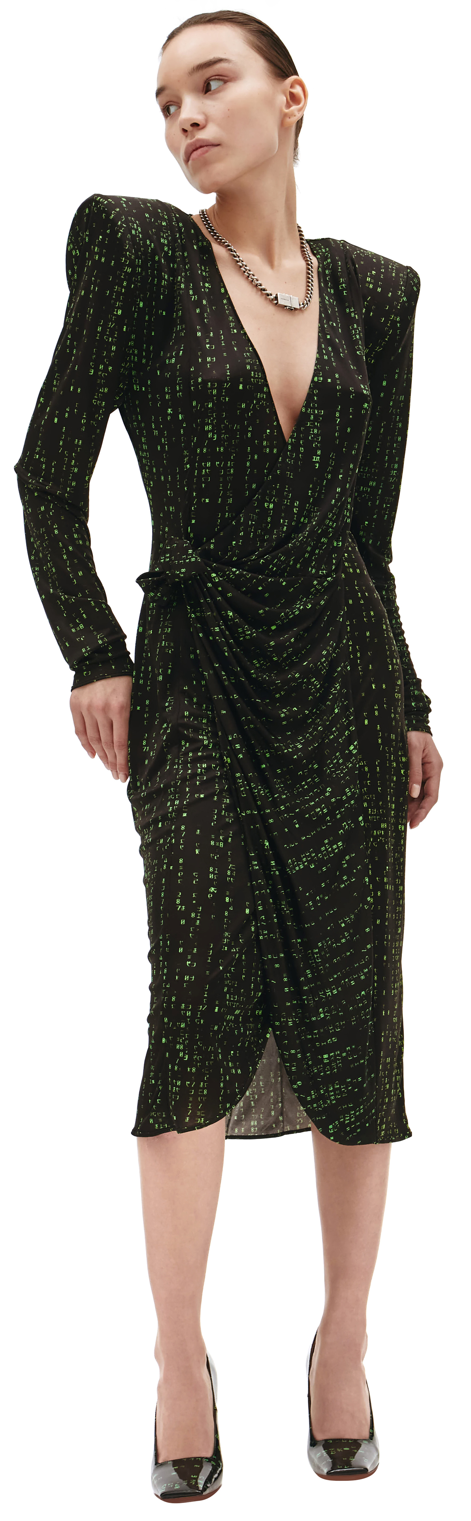 VETEMENTS Code Print Dress