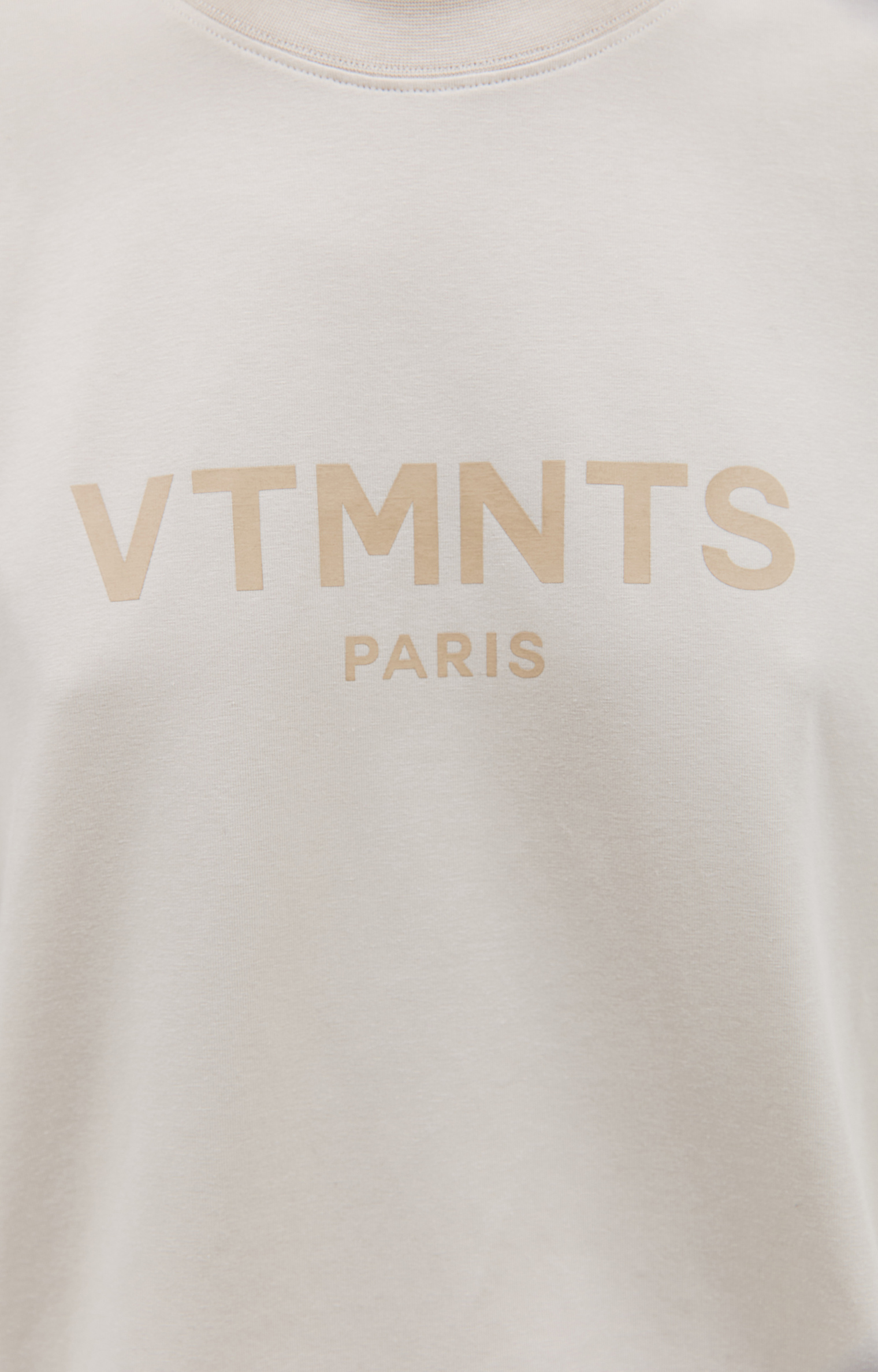 VTMNTS Укороченная футболка с логотипом