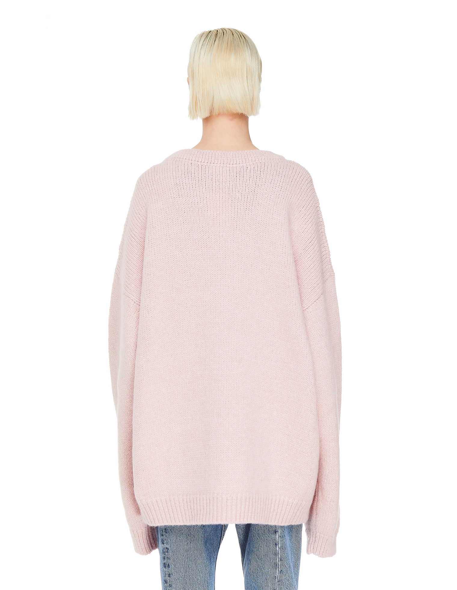 VETEMENTS Розовый кардиган с разными пуговицами