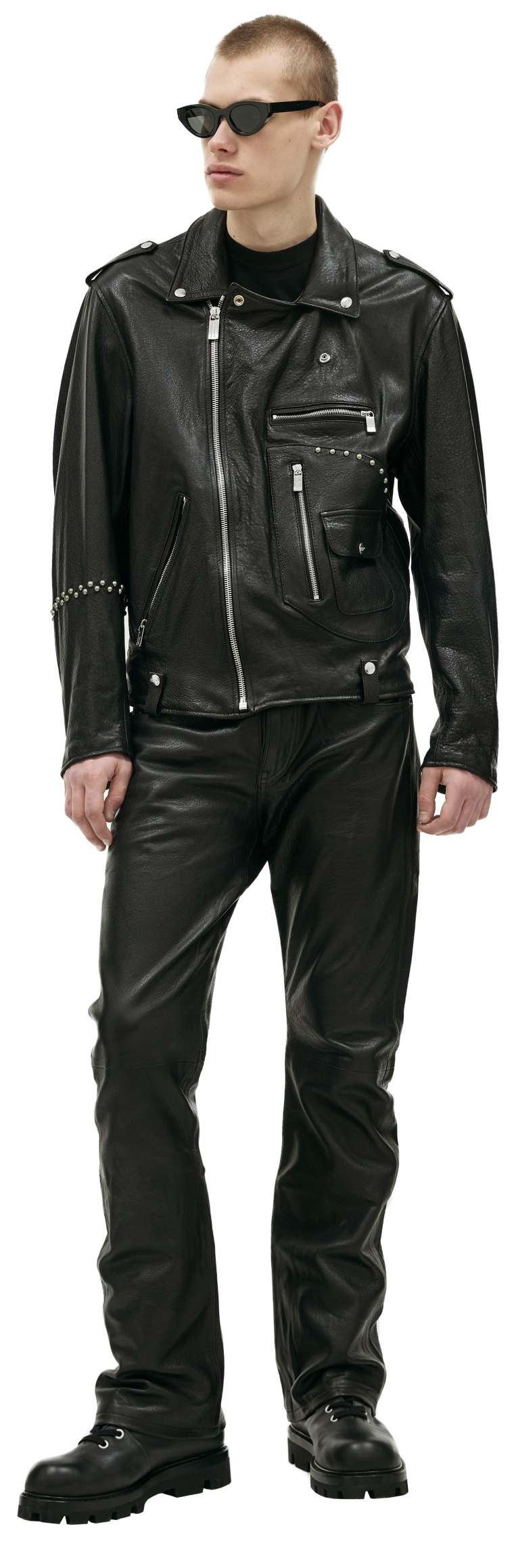 Enfants Riches Deprimes Black leather jacket