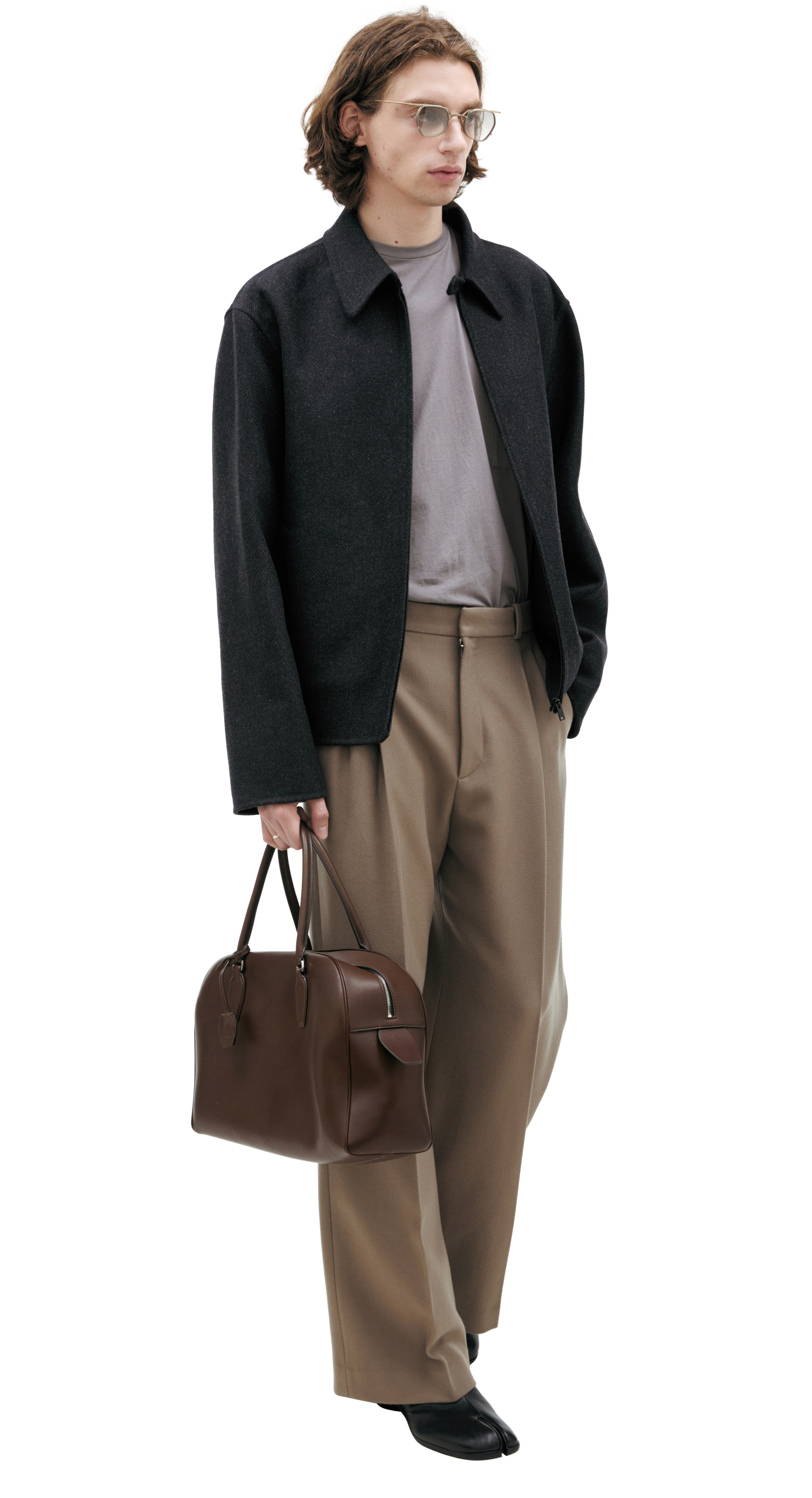 The Row Dark grey wool and cashmere jacket