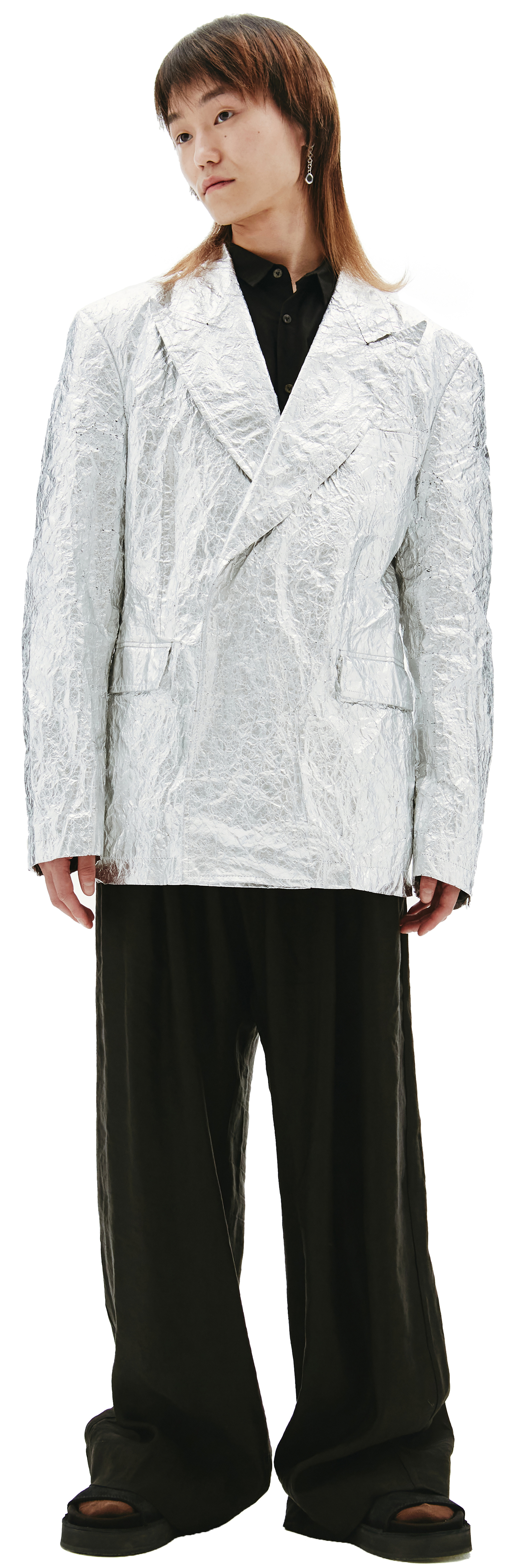 Comme des Garcons Homme plus Silver Blazer