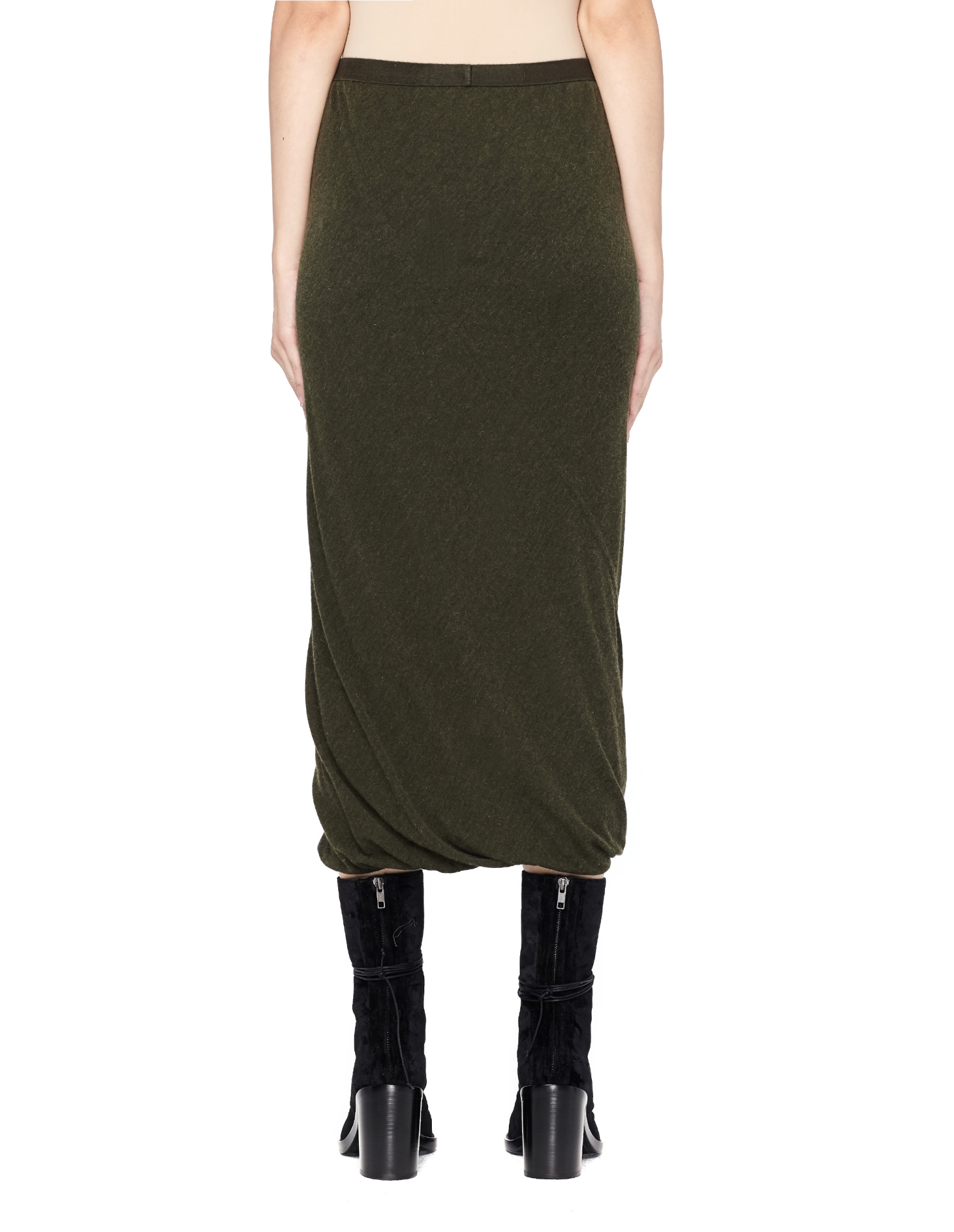 Rick Owens Lilies Юбка-миди из шерсти