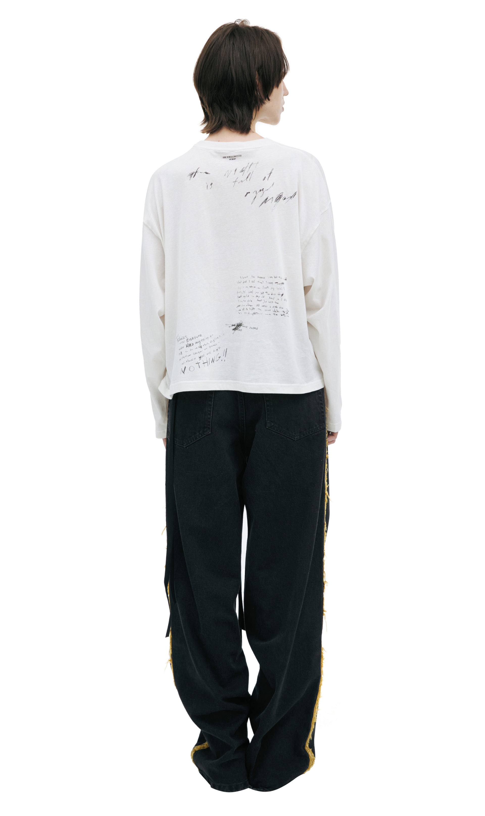Ann Demeulemeester Longлоsleeve shirt with an abstract print