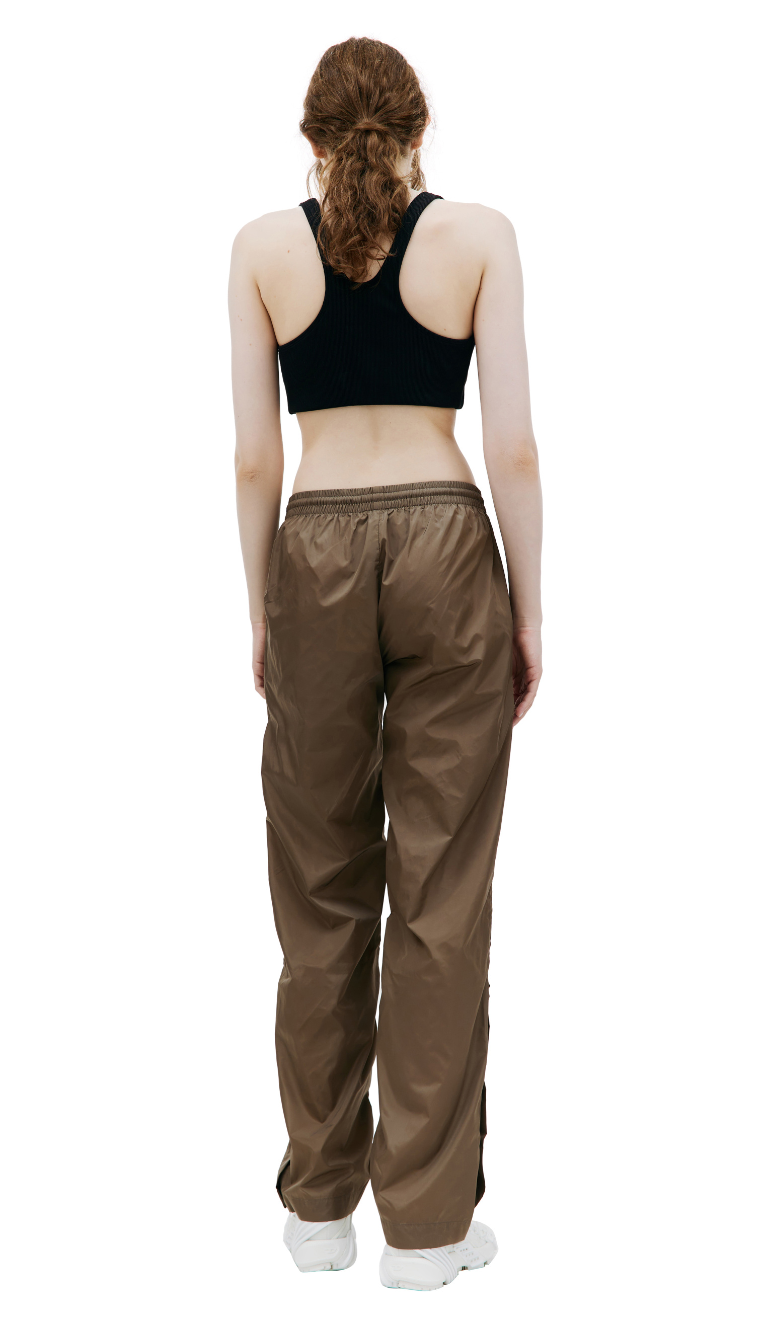 SPORTY & RICH Brown snap sweatpants