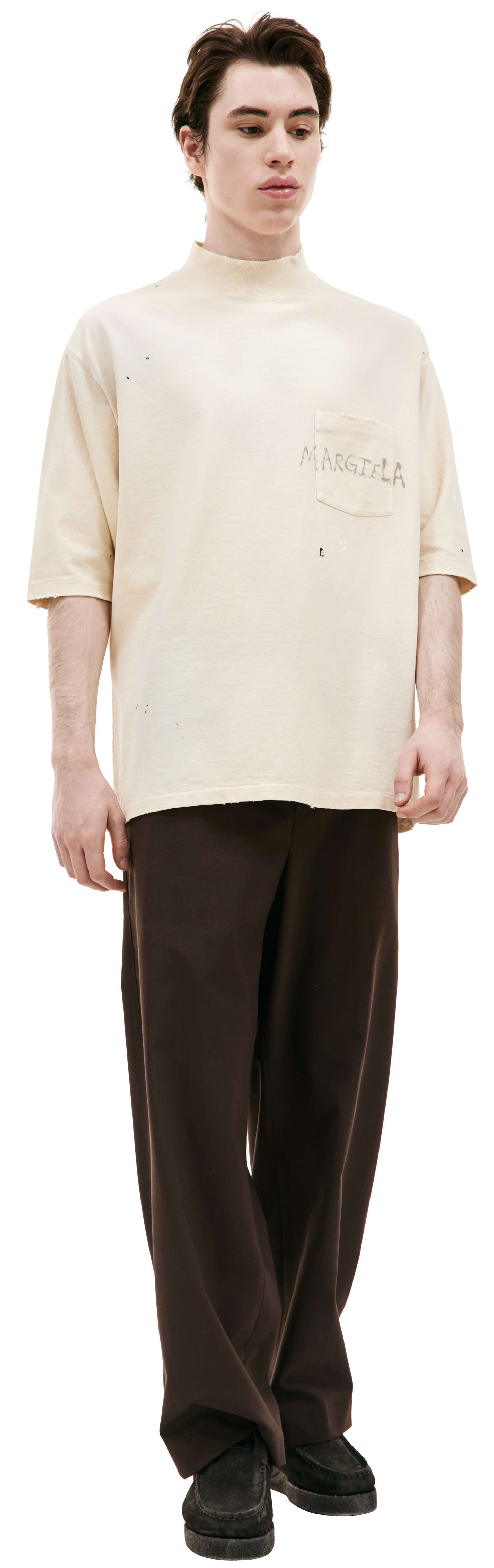 Maison Margiela Distressed cotton t-shirt