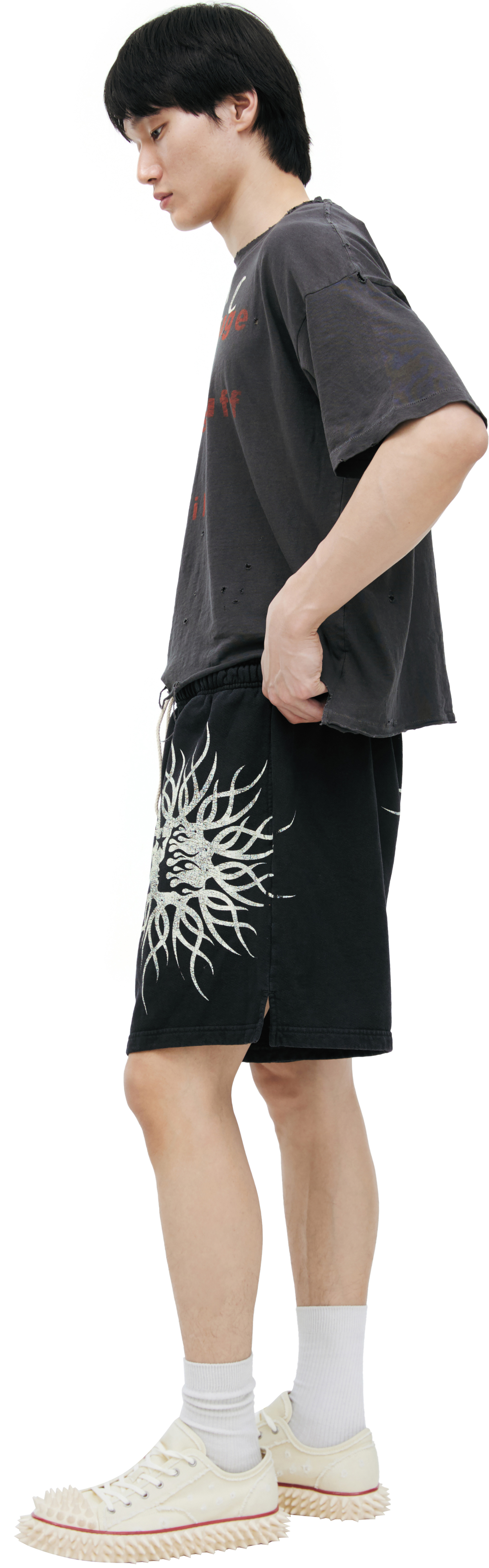 Hellstar Printed Cotton Shorts