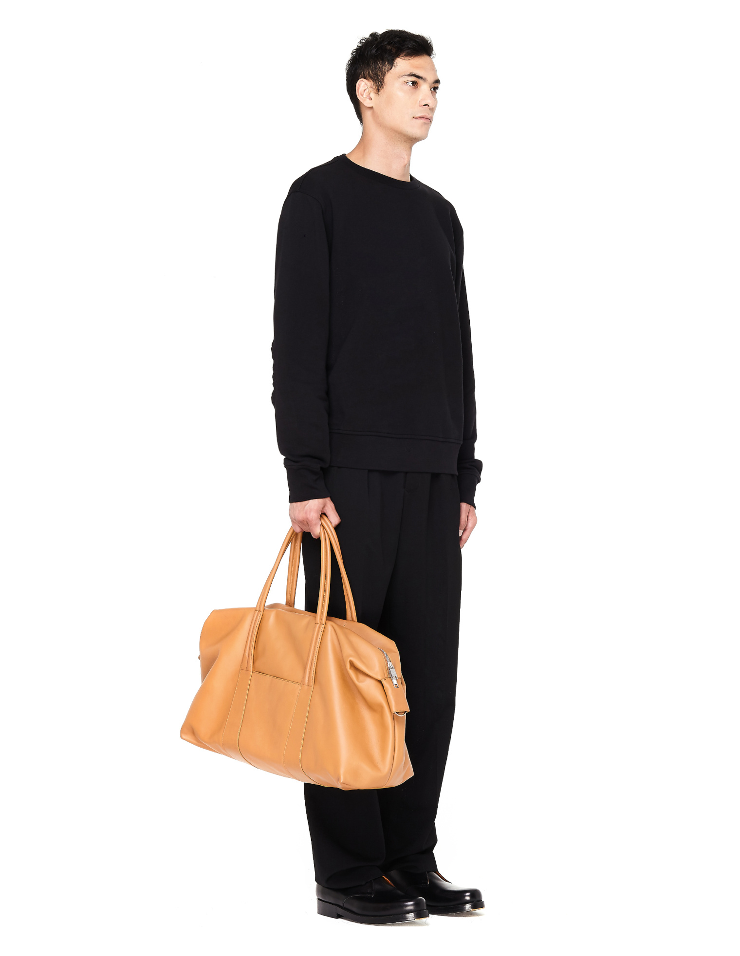 Maison Margiela Brown Leather Sailor Travel Bag