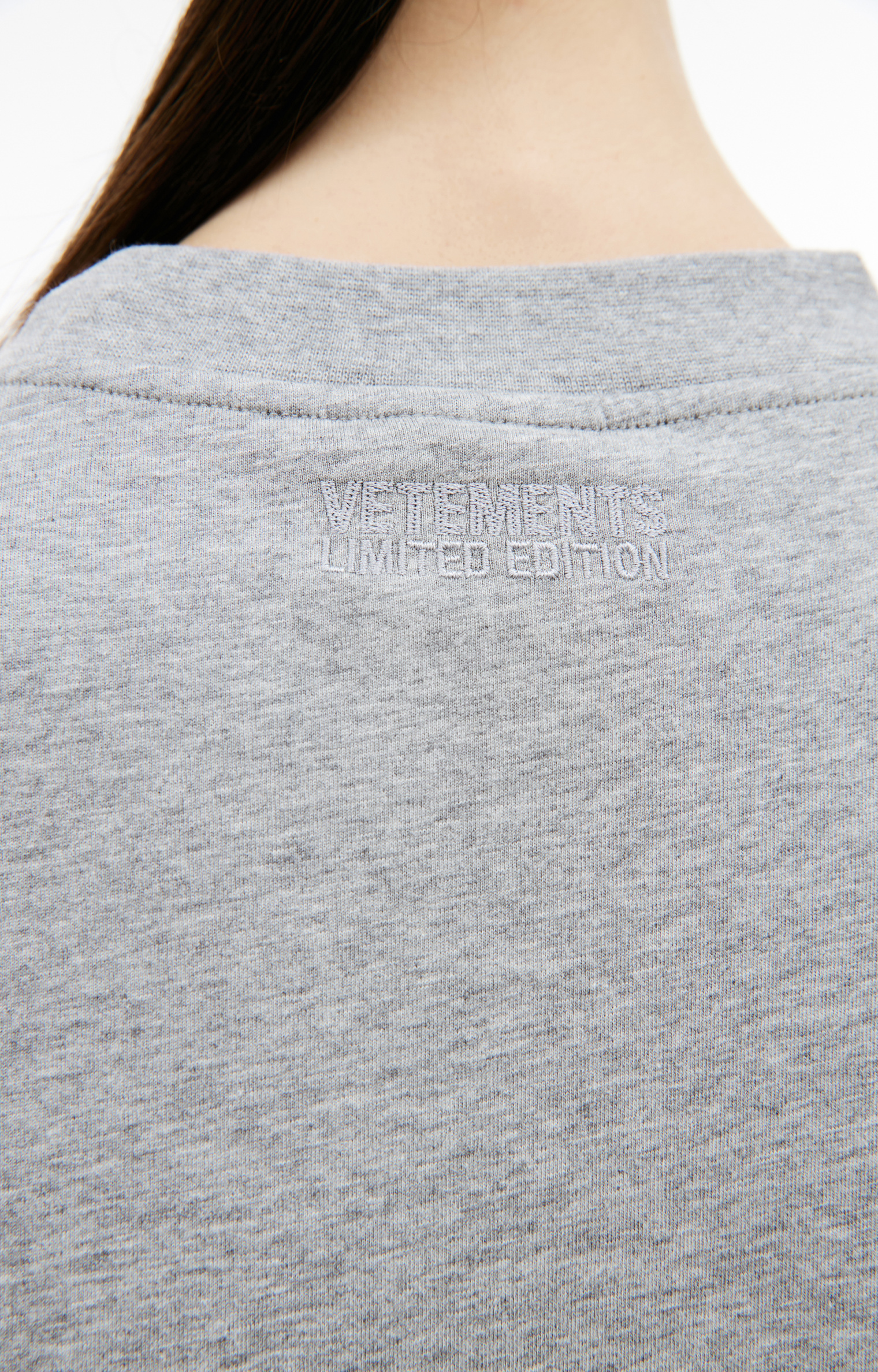 VETEMENTS Gray Illusion T-shirt