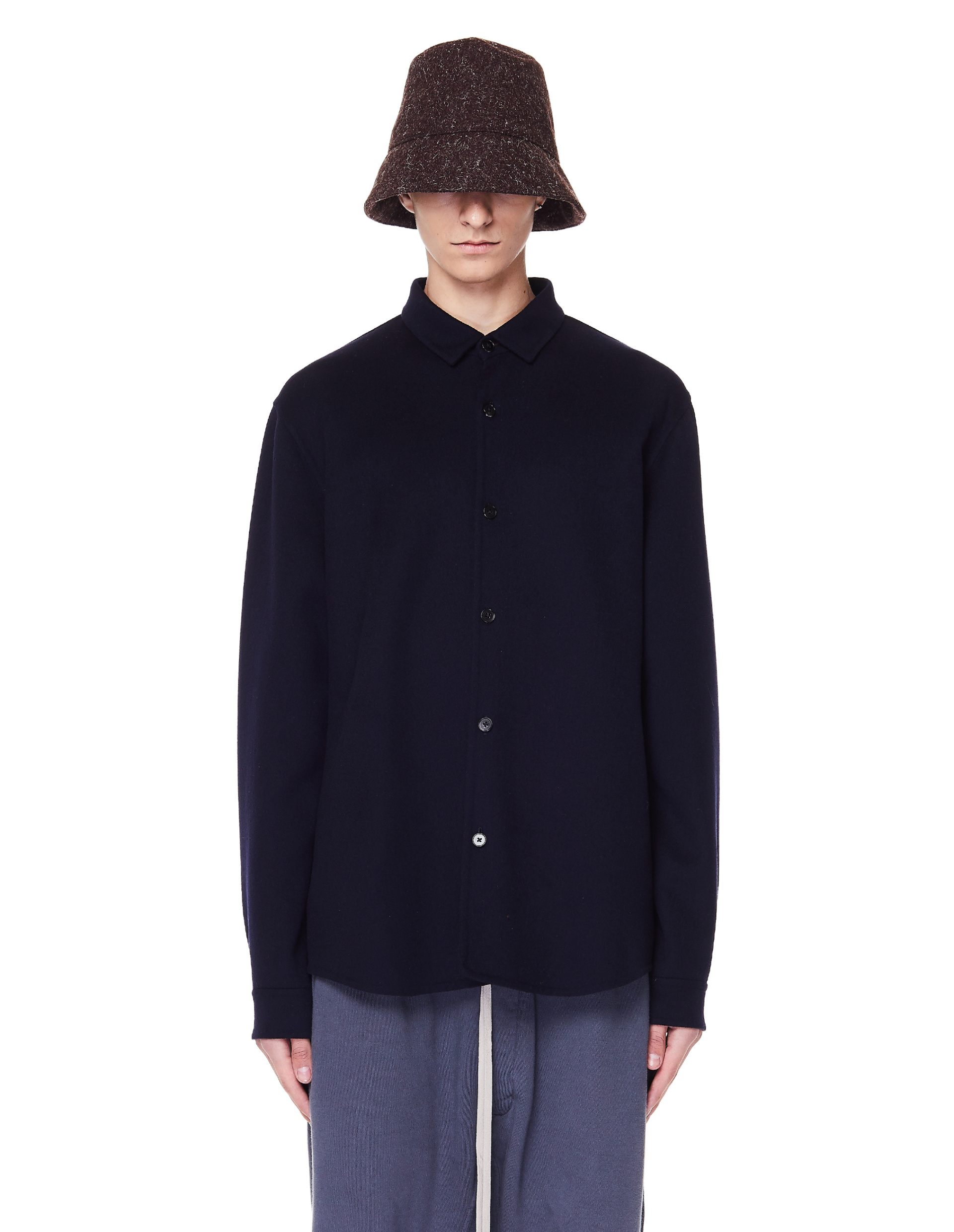 Jil Sander Brown Wool Hat