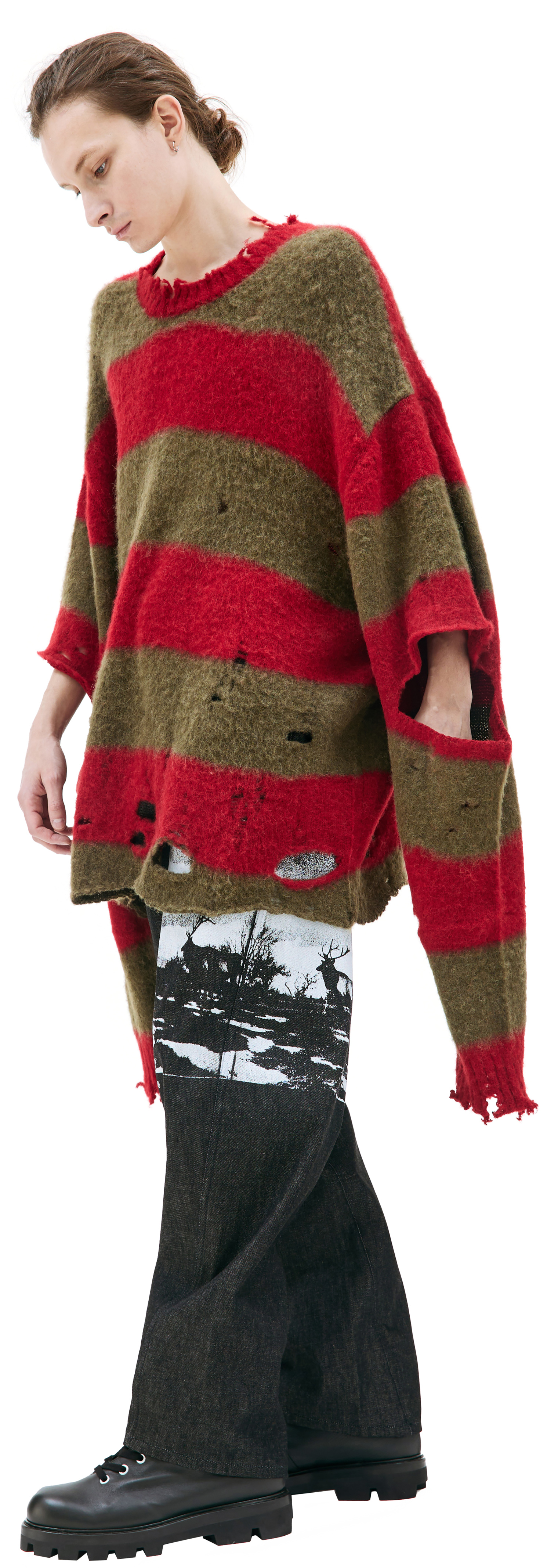 Doublet Stripe oversized sweater