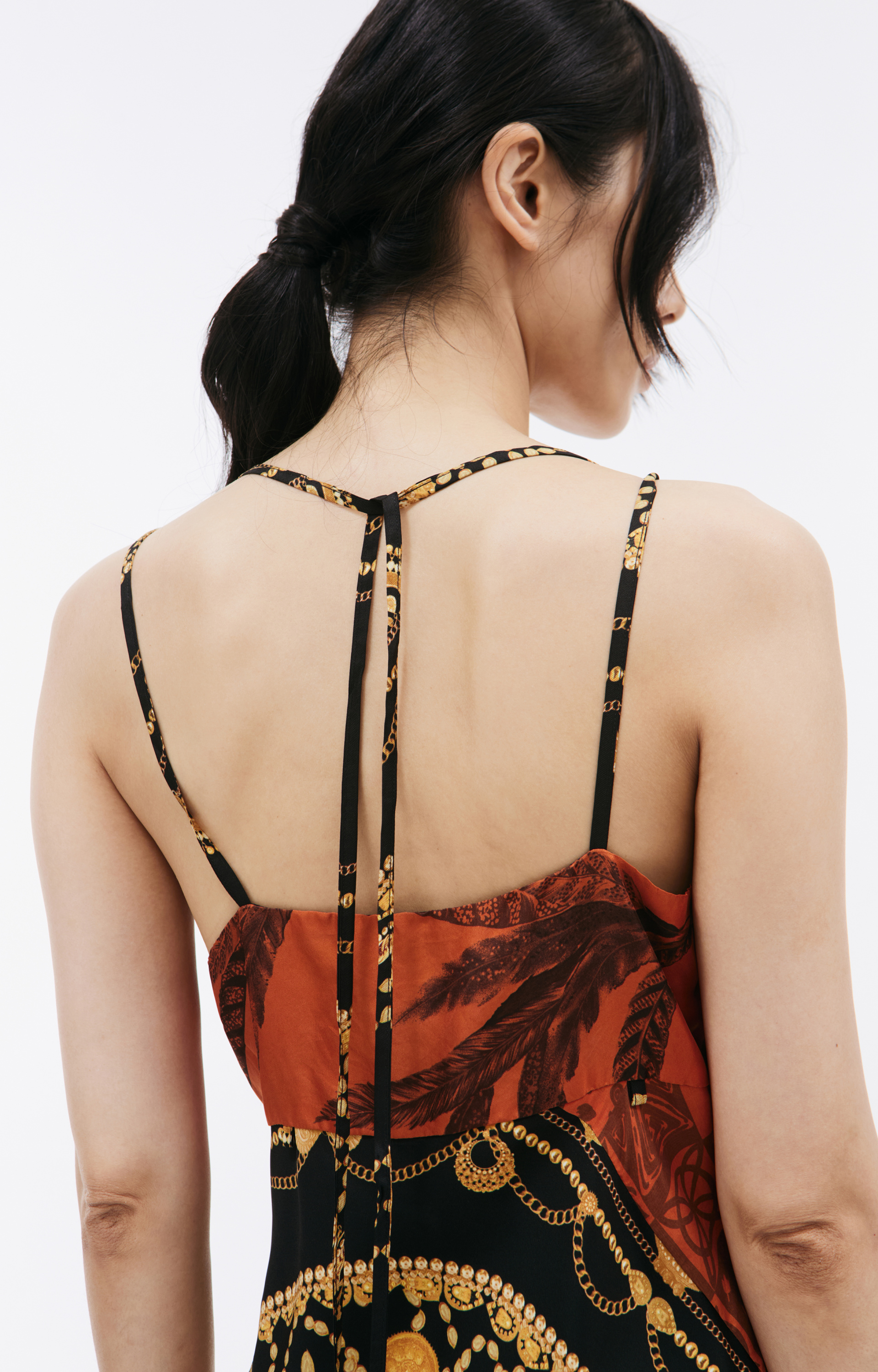 MARINE SERRE Ornament-print midi dress