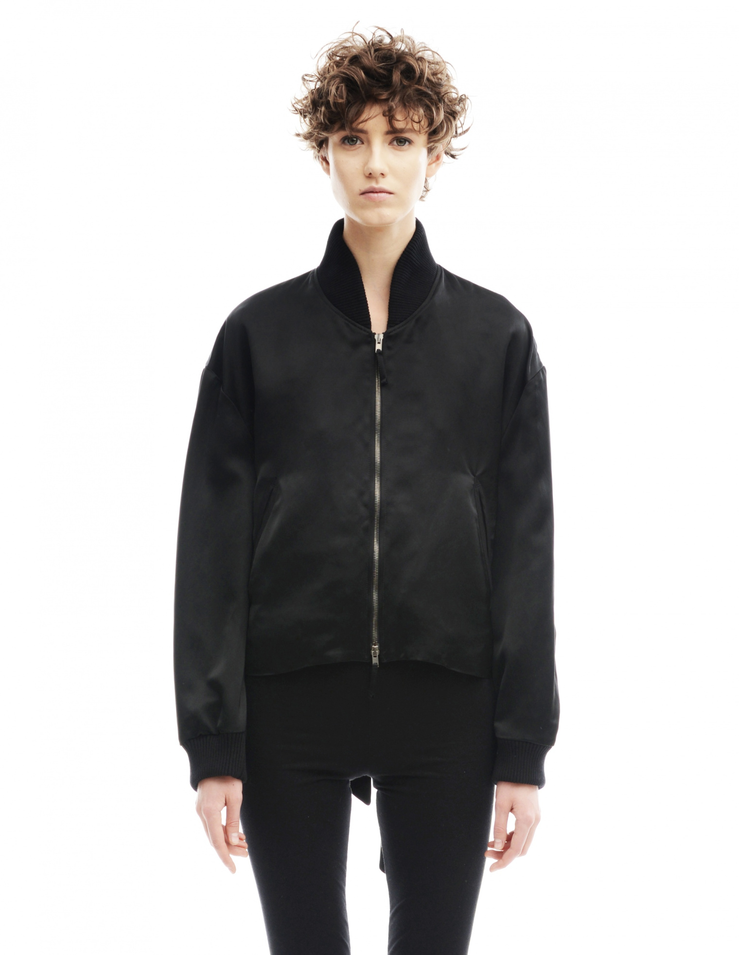 Maison Margiela Silk and rayon bomber jacket