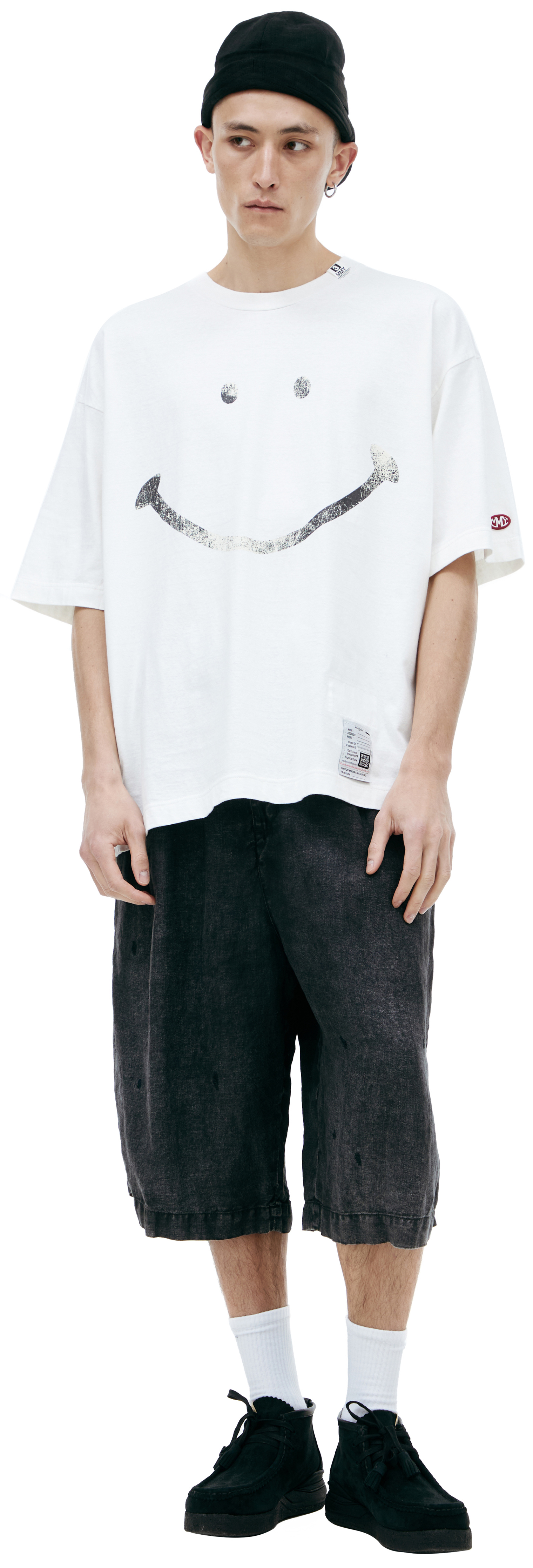 Maison Mihara Yasuhiro White print T-shirt