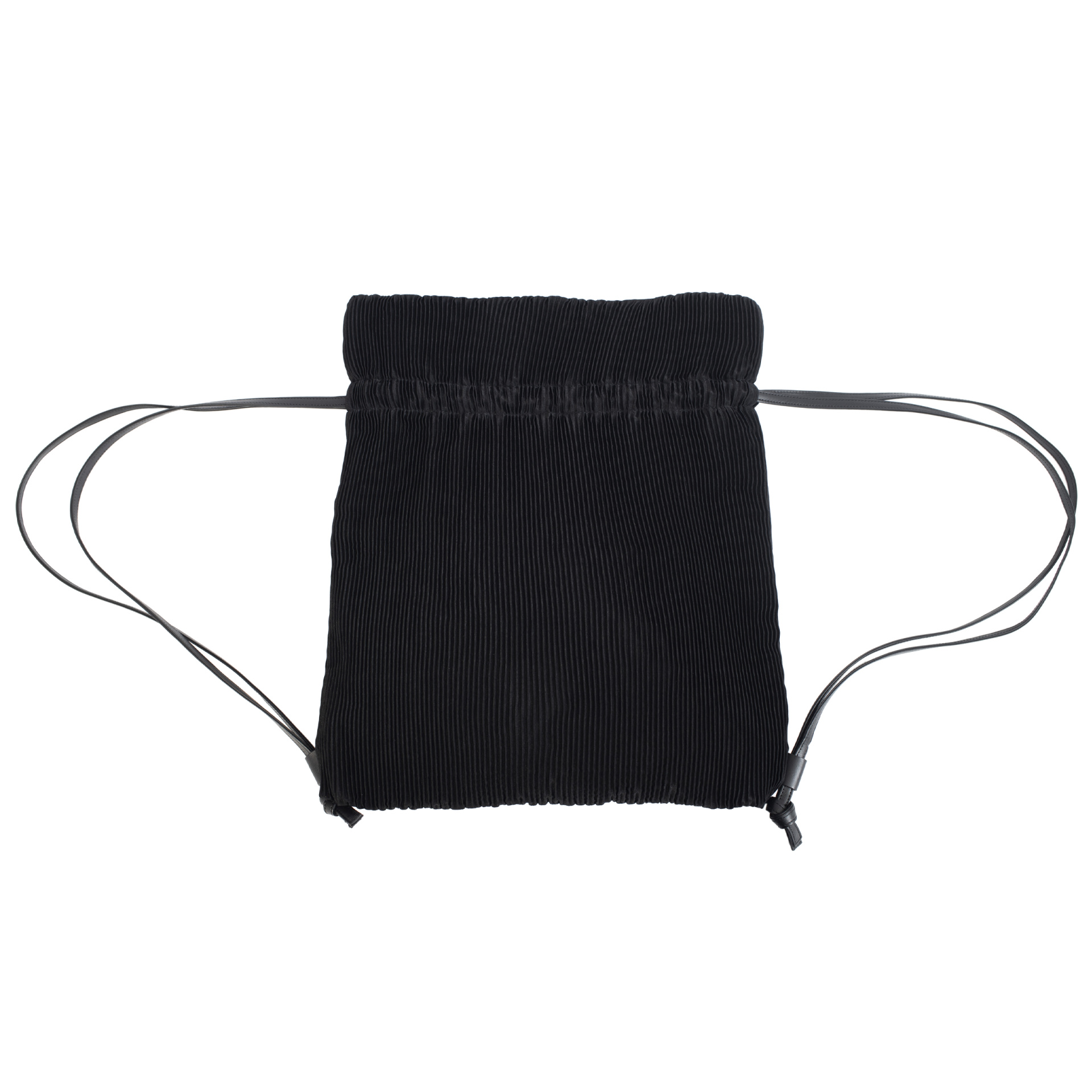 Y\'s Black pleated bag