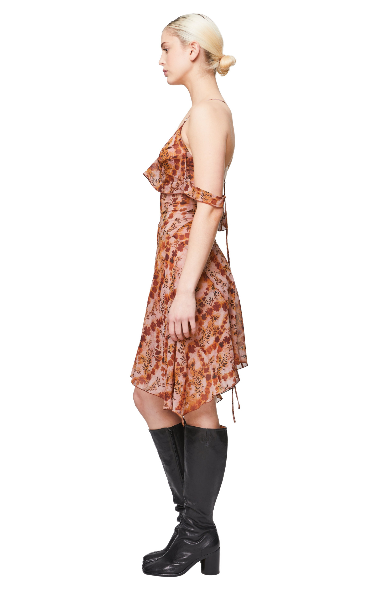 KNWLS October Silk Dress with Lacing